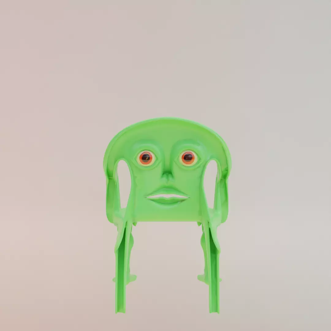 Karkerkar Kurkur Italian brainrot Low Poly Character Low-poly 3D model_7