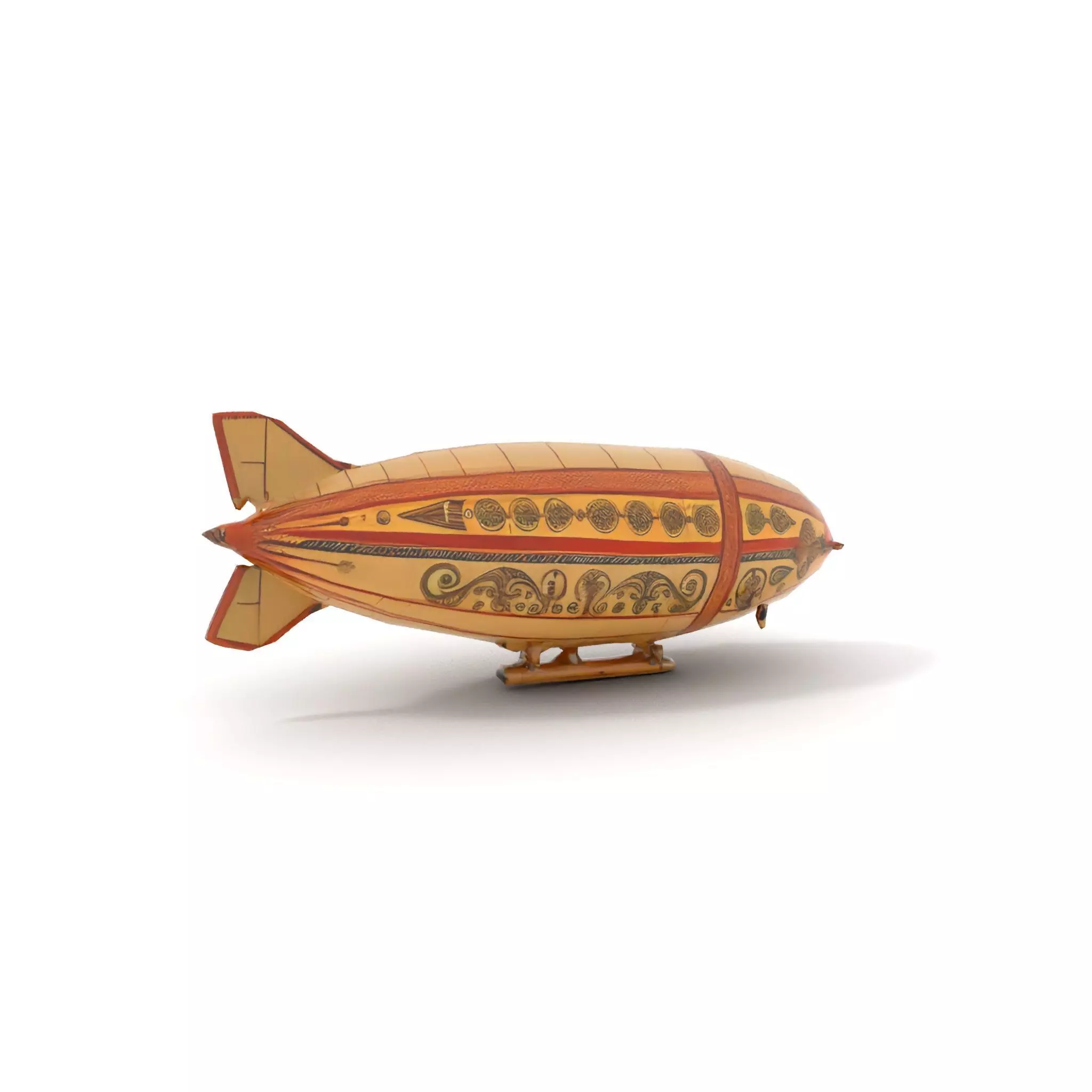 Steampunk Airship model pack Low-poly 3D model_12
