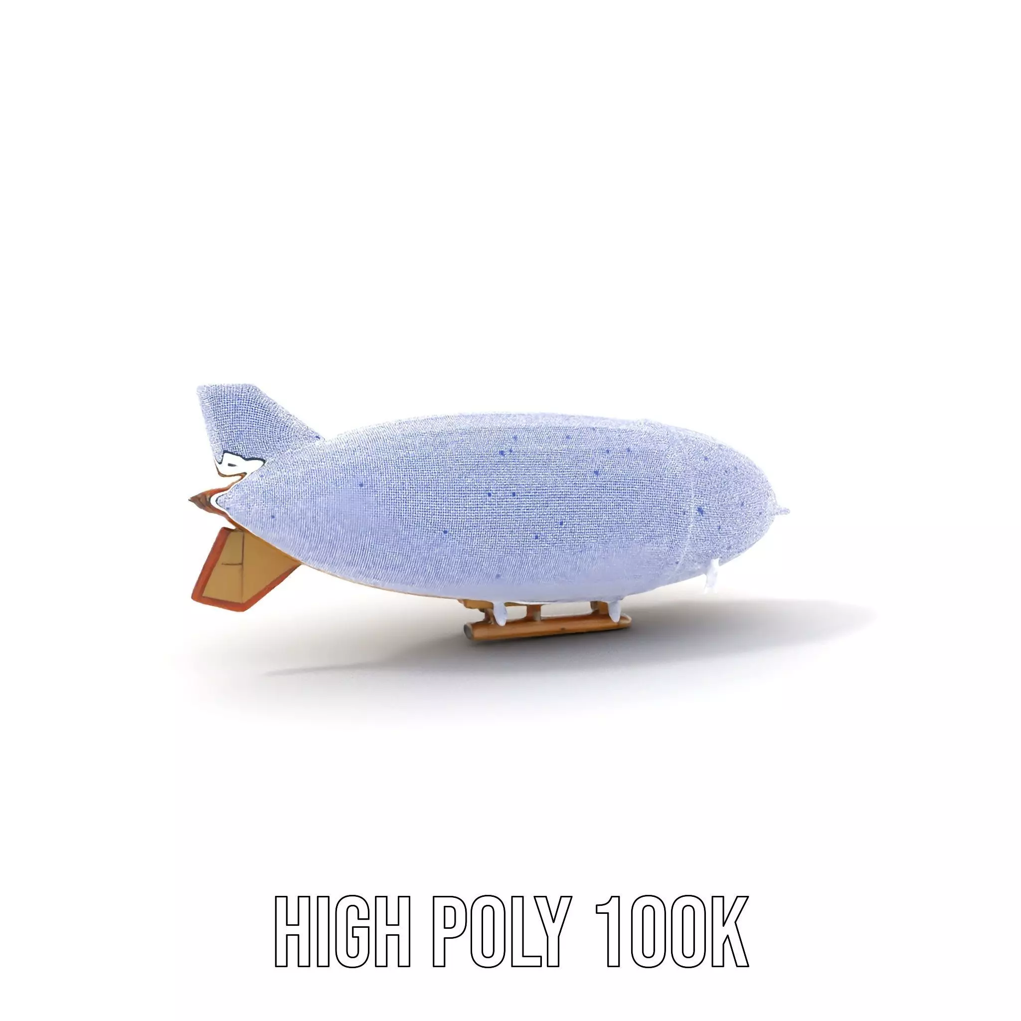 Steampunk Airship model pack Low-poly 3D model_4