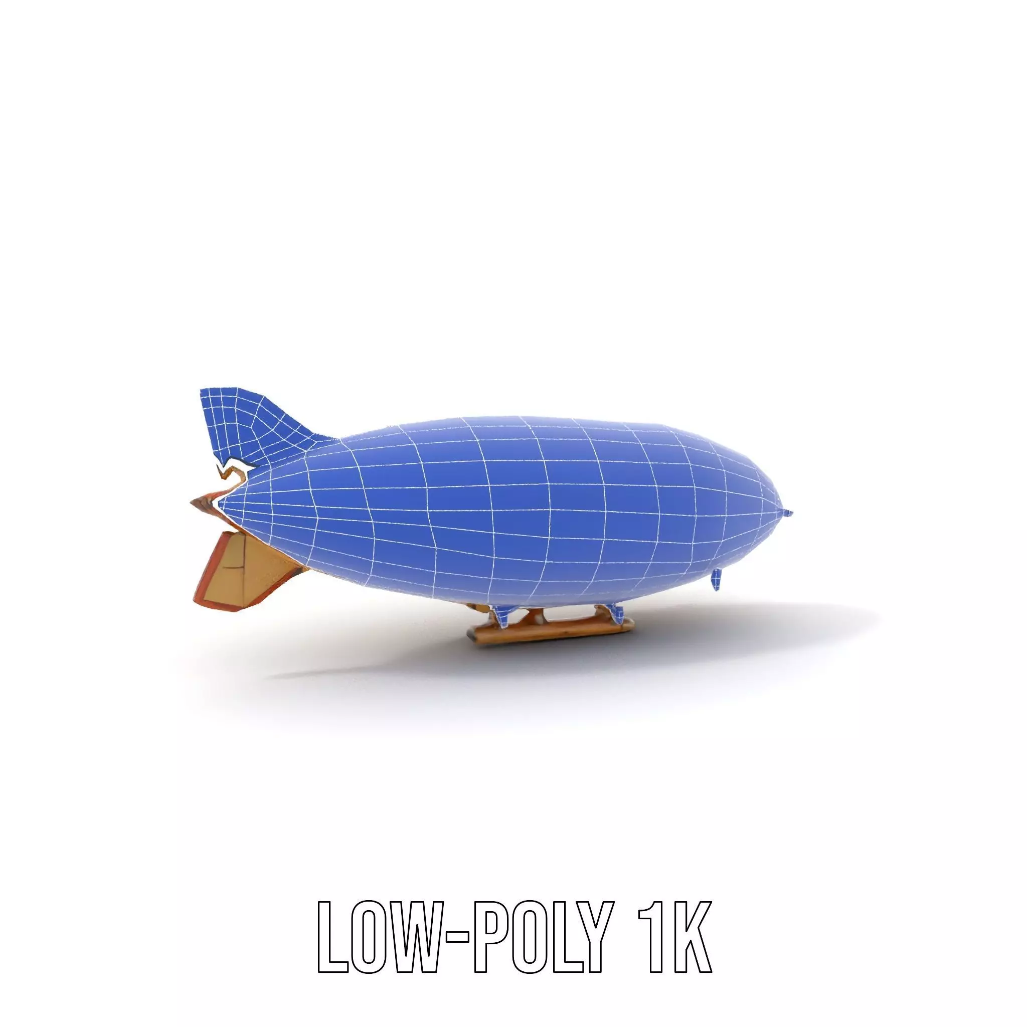 Steampunk Airship model pack Low-poly 3D model_25