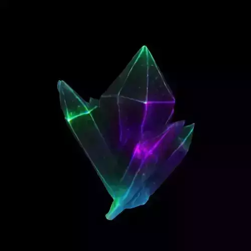 Galaxy Crystal Low-poly 3D model