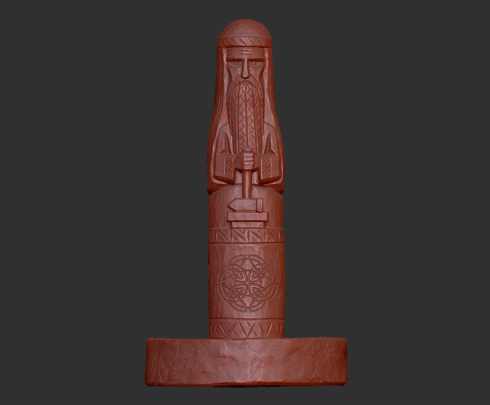 Slavic God Svarog  3D print model_2
