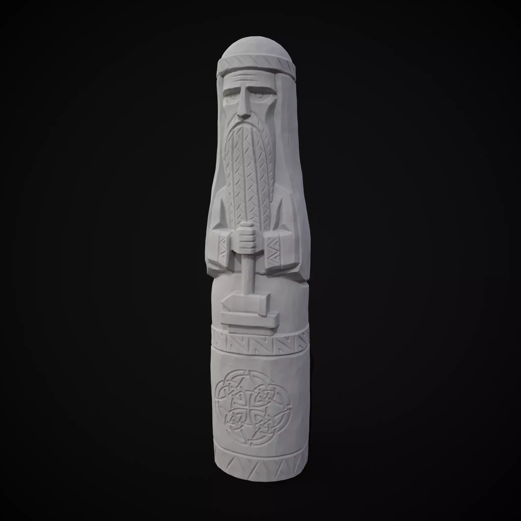 Slavic God Svarog  3D print model_5
