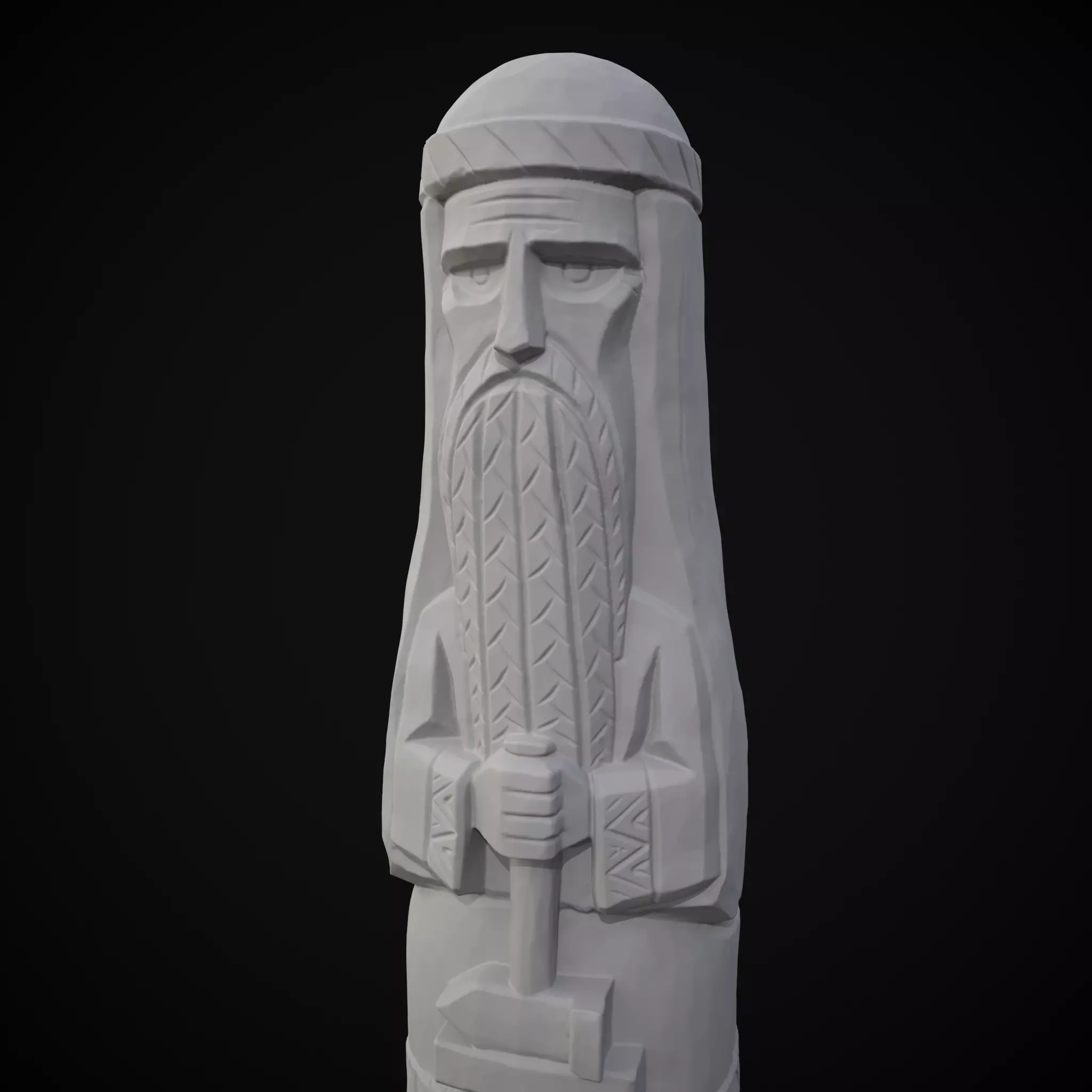 Slavic God Svarog  3D print model_6