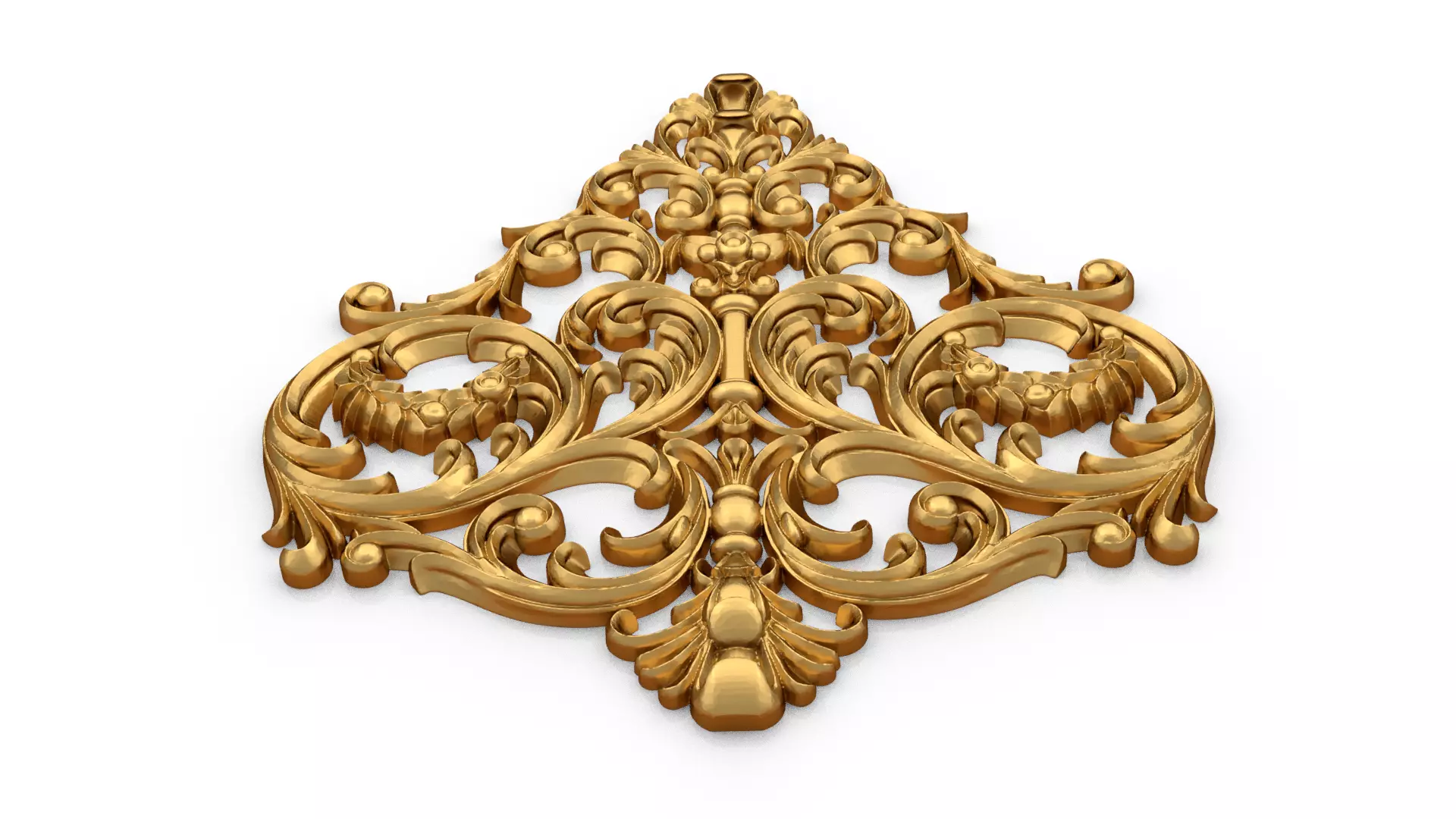 carved classic decorative ornament cnc 3d printing stl 58 3D model_4