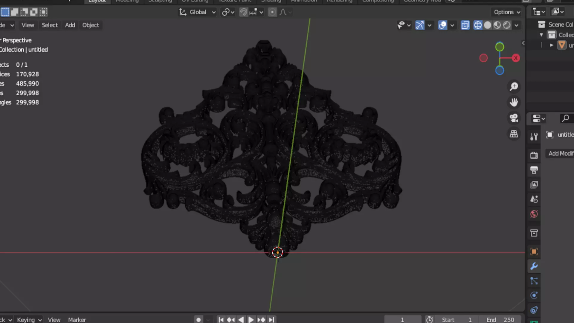 carved classic decorative ornament cnc 3d printing stl 58 3D model_7
