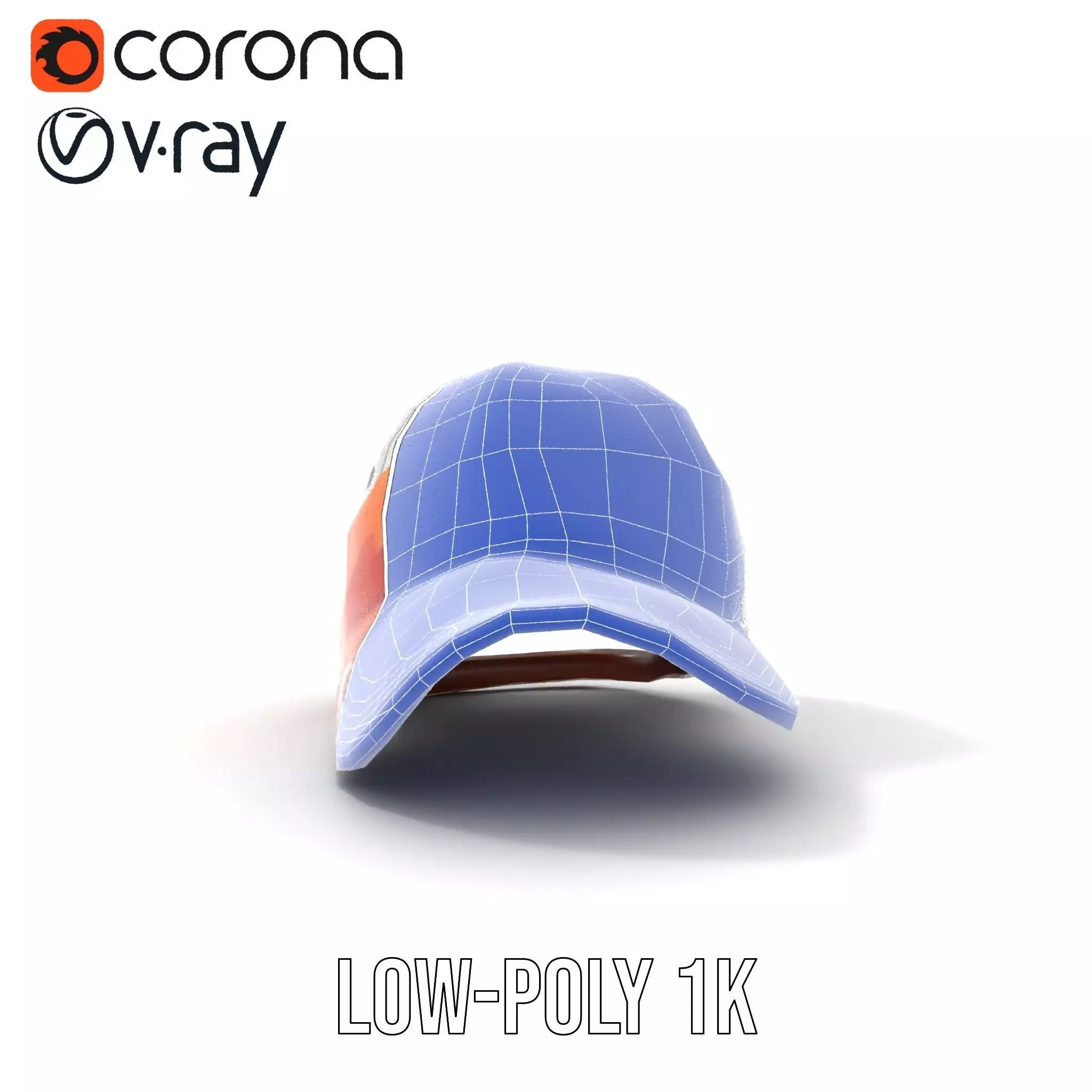 Color Splash Cap model pack Low-poly 3D model_30