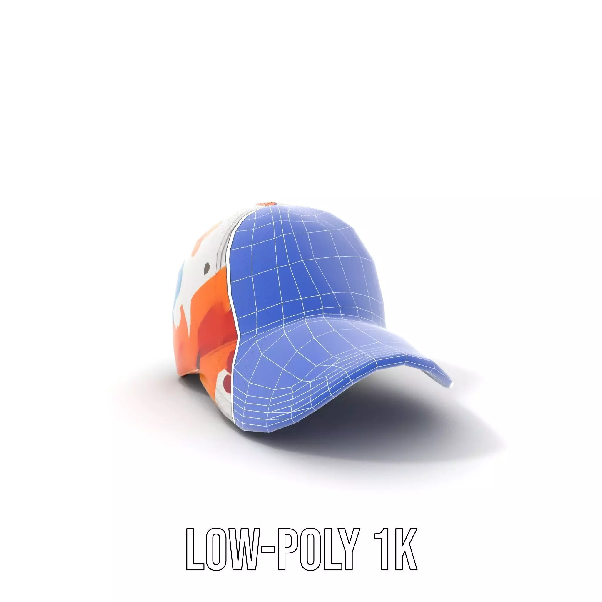 Color Splash Cap model pack Low-poly 3D model_19