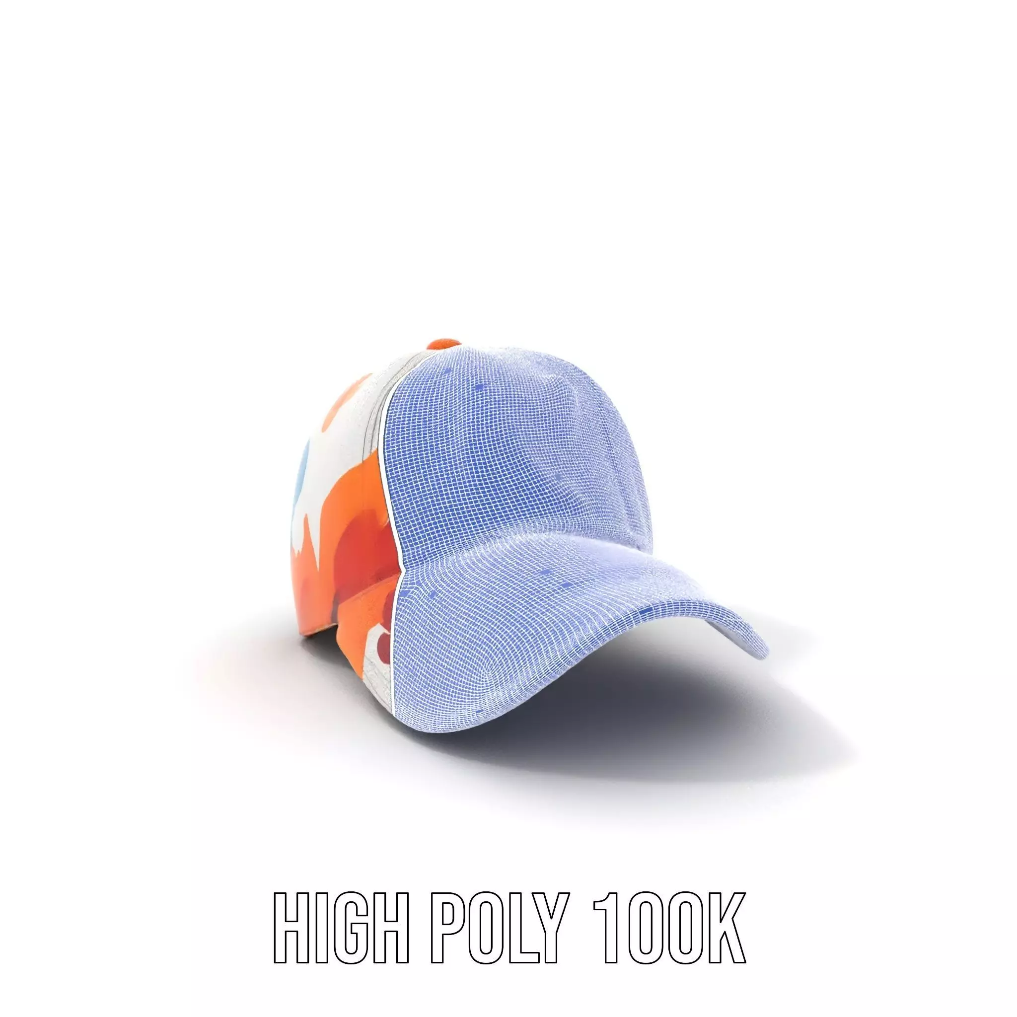 Color Splash Cap model pack Low-poly 3D model_4