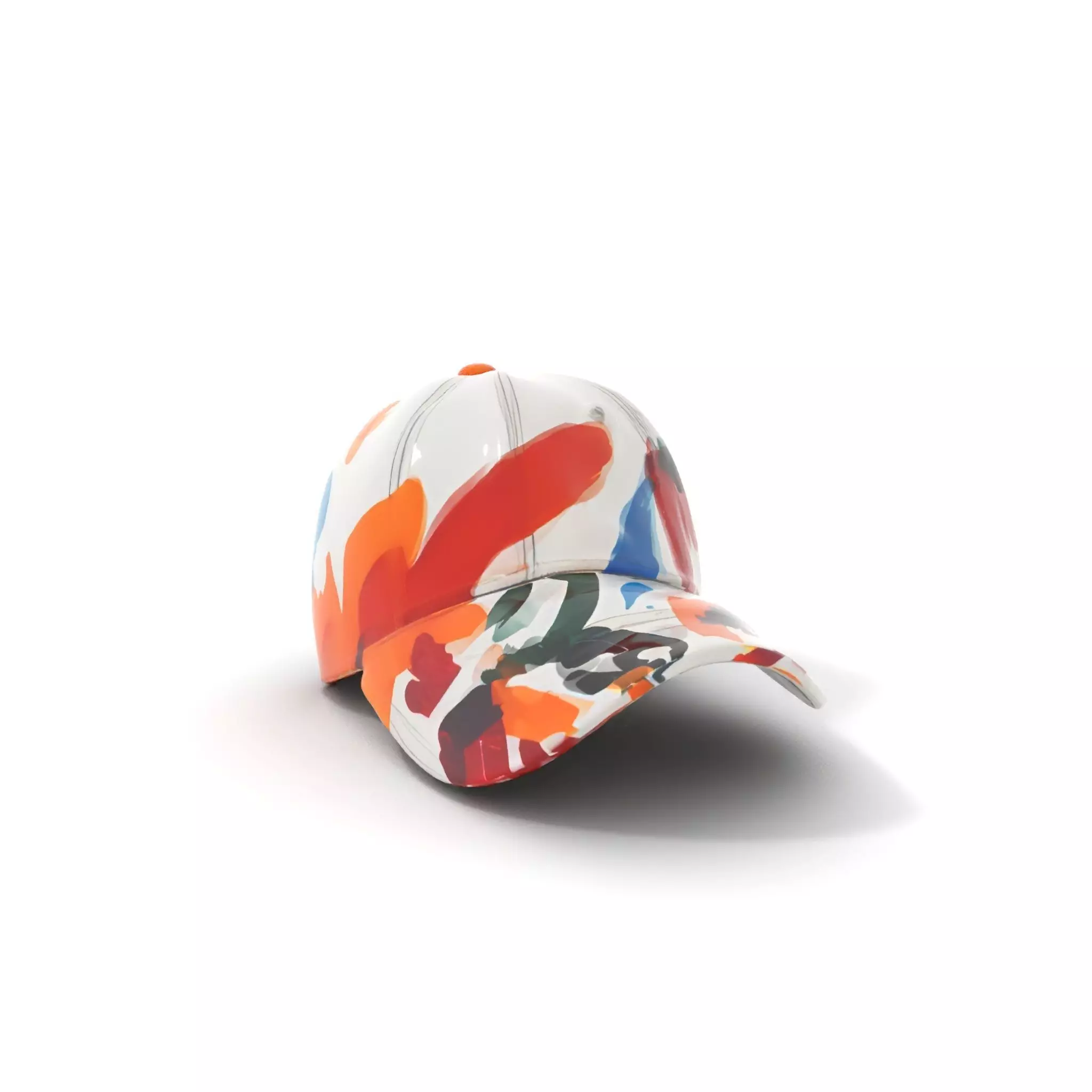 Color Splash Cap model pack Low-poly 3D model_0