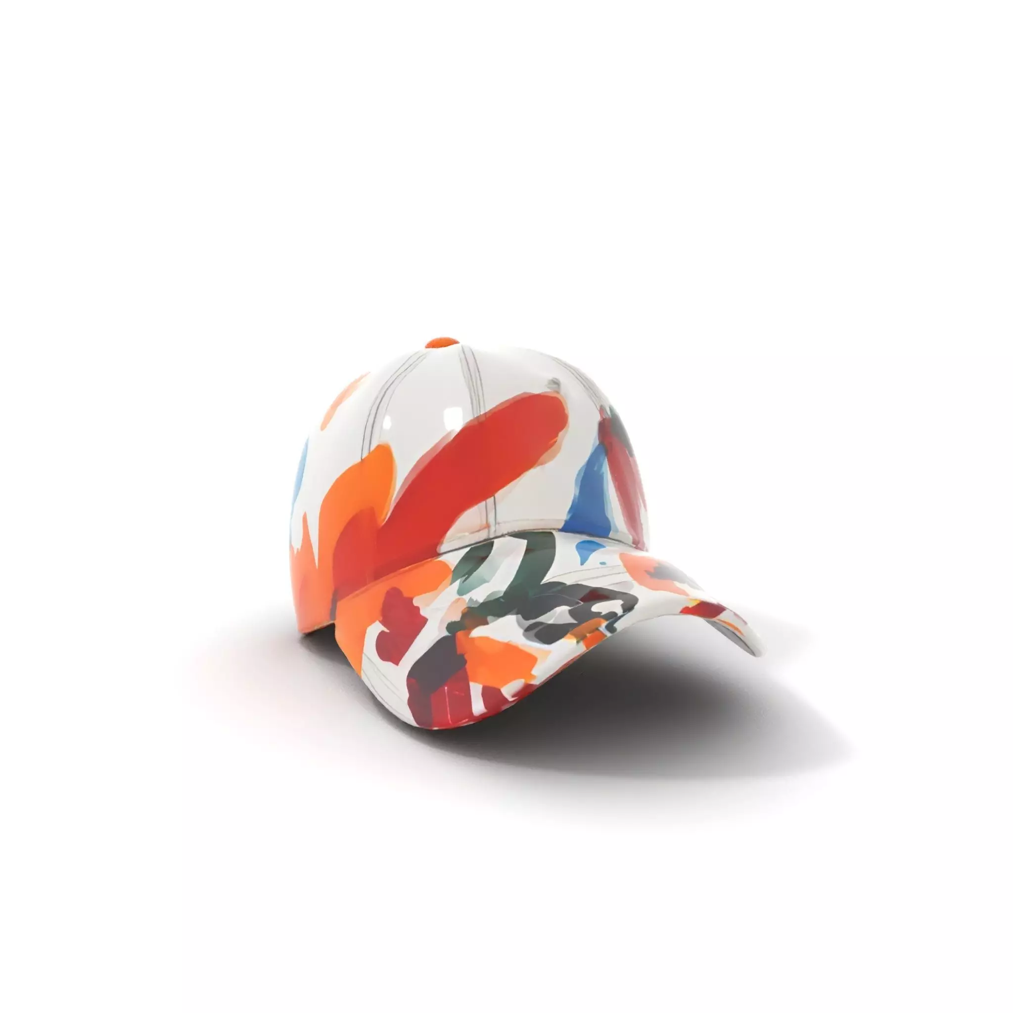 Color Splash Cap model pack Low-poly 3D model_13