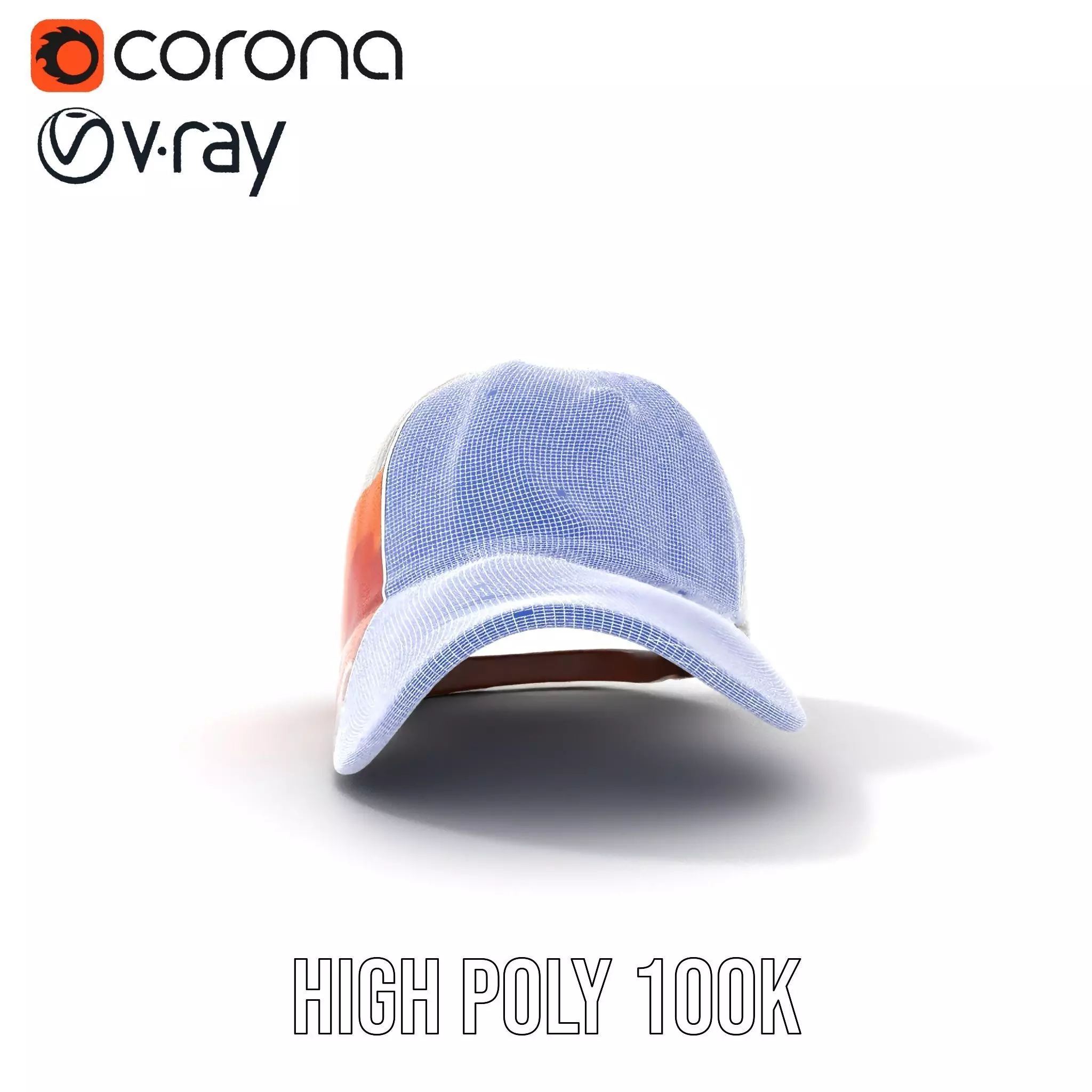 Color Splash Cap model pack Low-poly 3D model_33