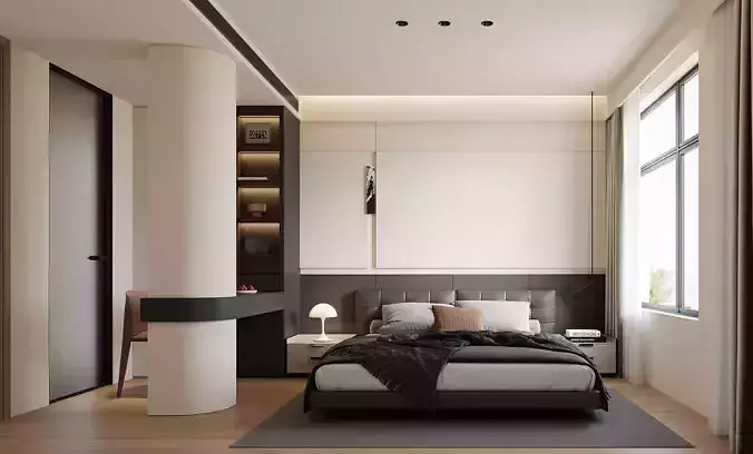 Modern Minimalist Bedroom 132