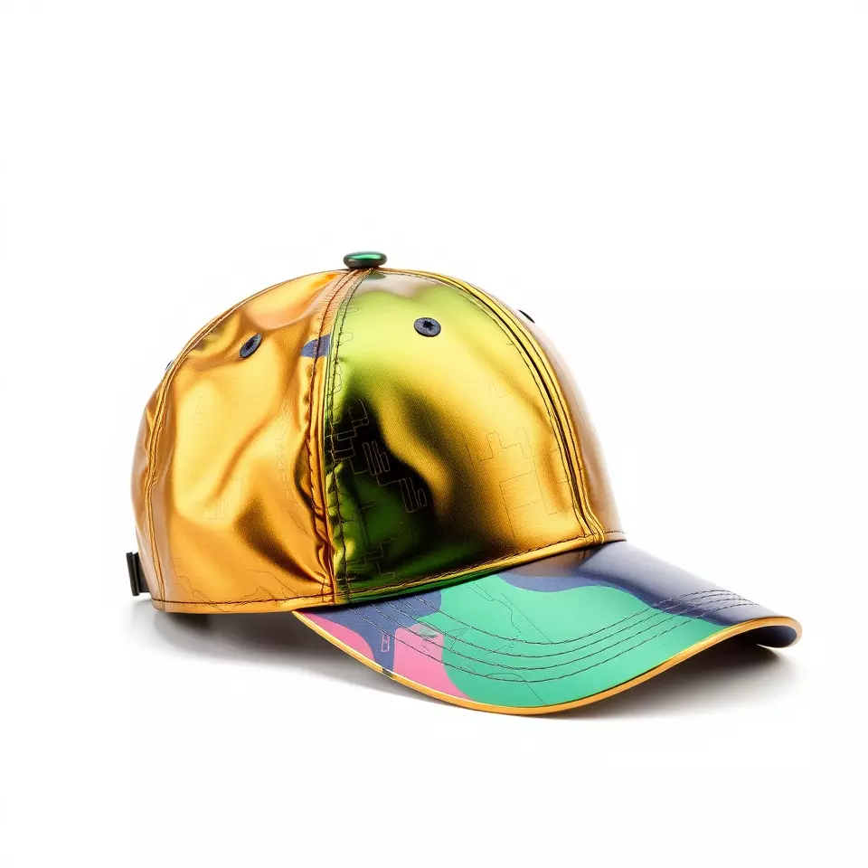 Iridescent Metallic Cap model pack Low-poly 3D model_2