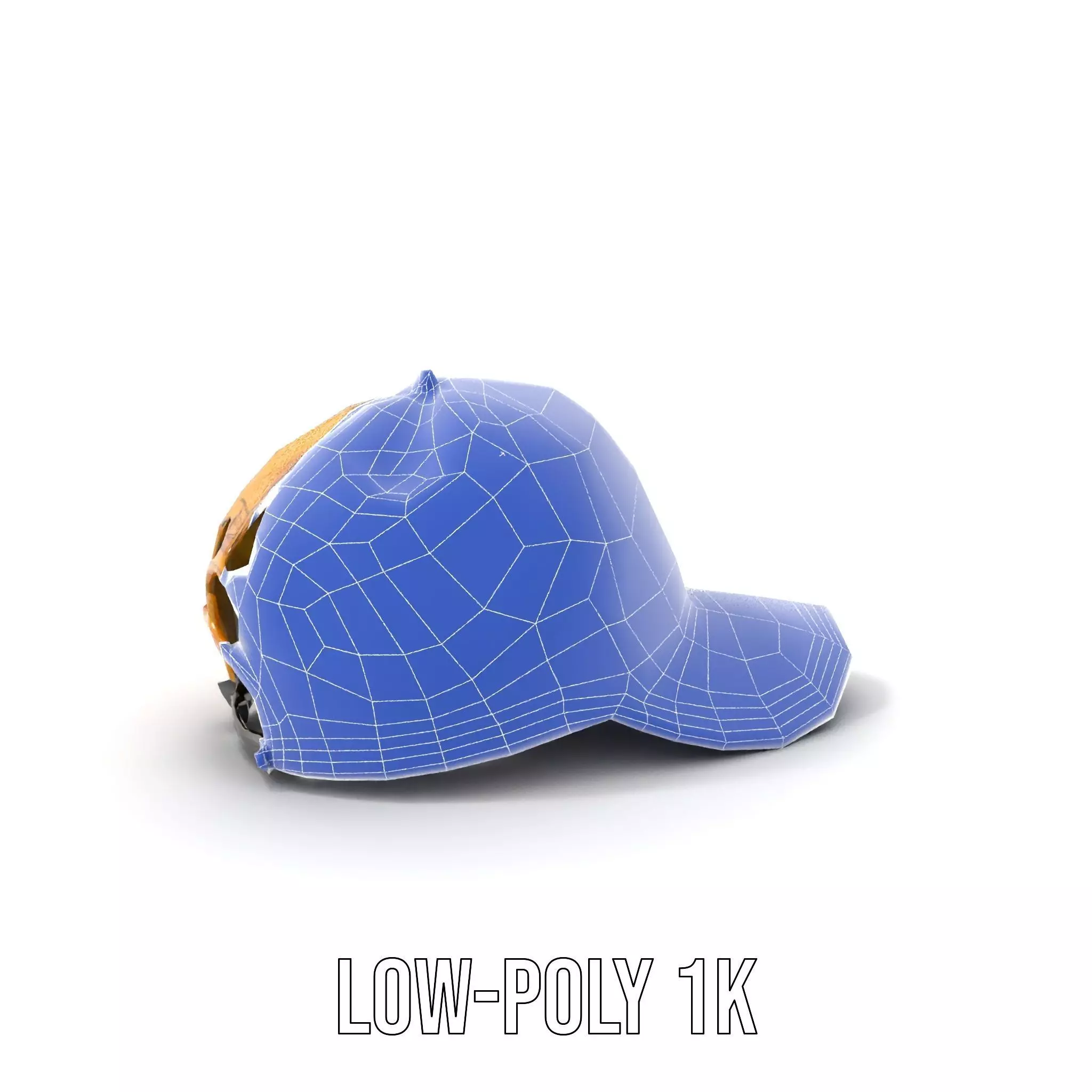 Iridescent Metallic Cap model pack Low-poly 3D model_19