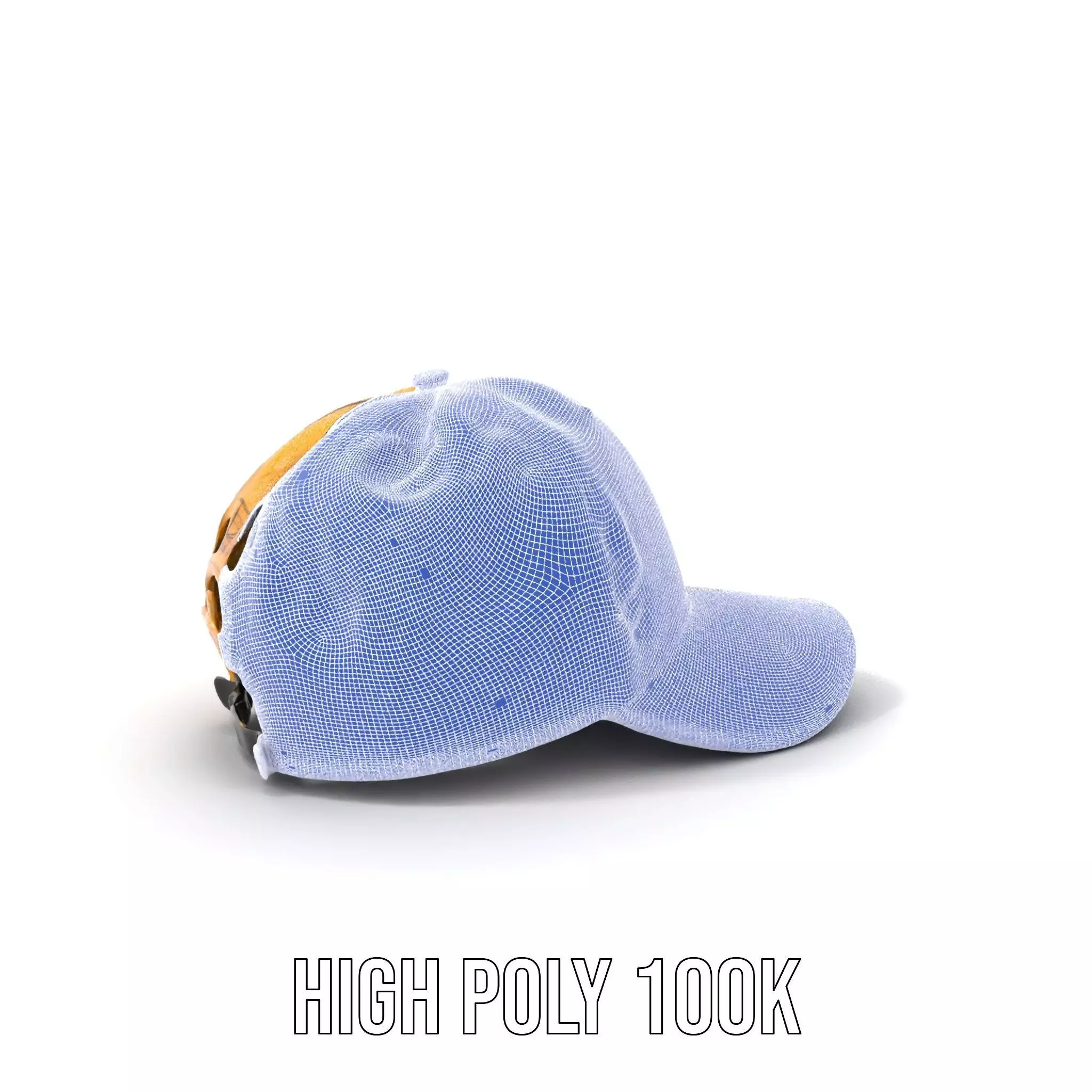 Iridescent Metallic Cap model pack Low-poly 3D model_4