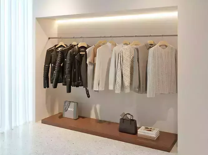 Modern Minimalist Walk-in Closet 130