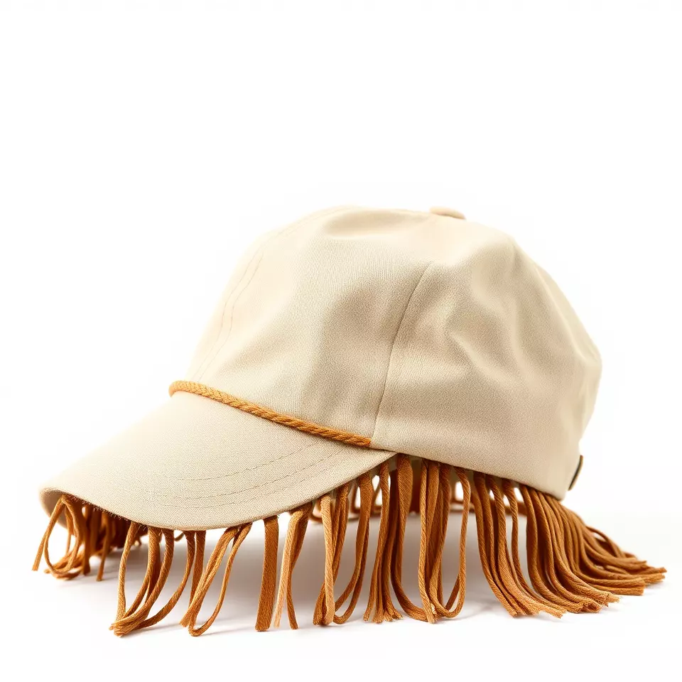 Beige Fringe Cap model pack Low-poly 3D model_2
