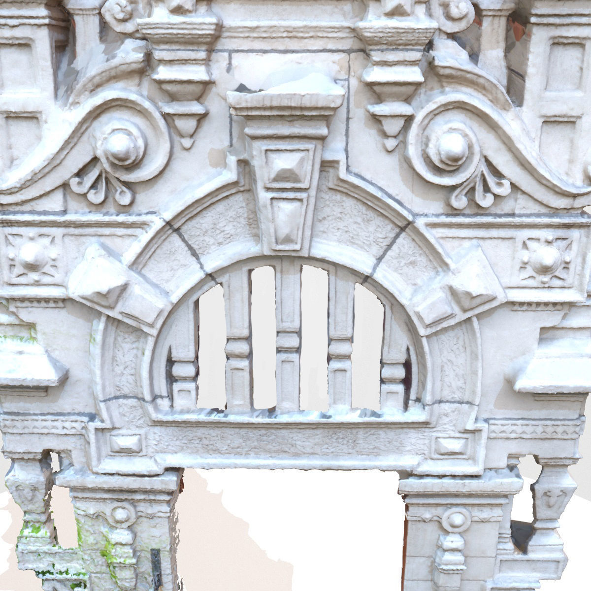 Design Architectural Door Head Low-poly 3D model_4