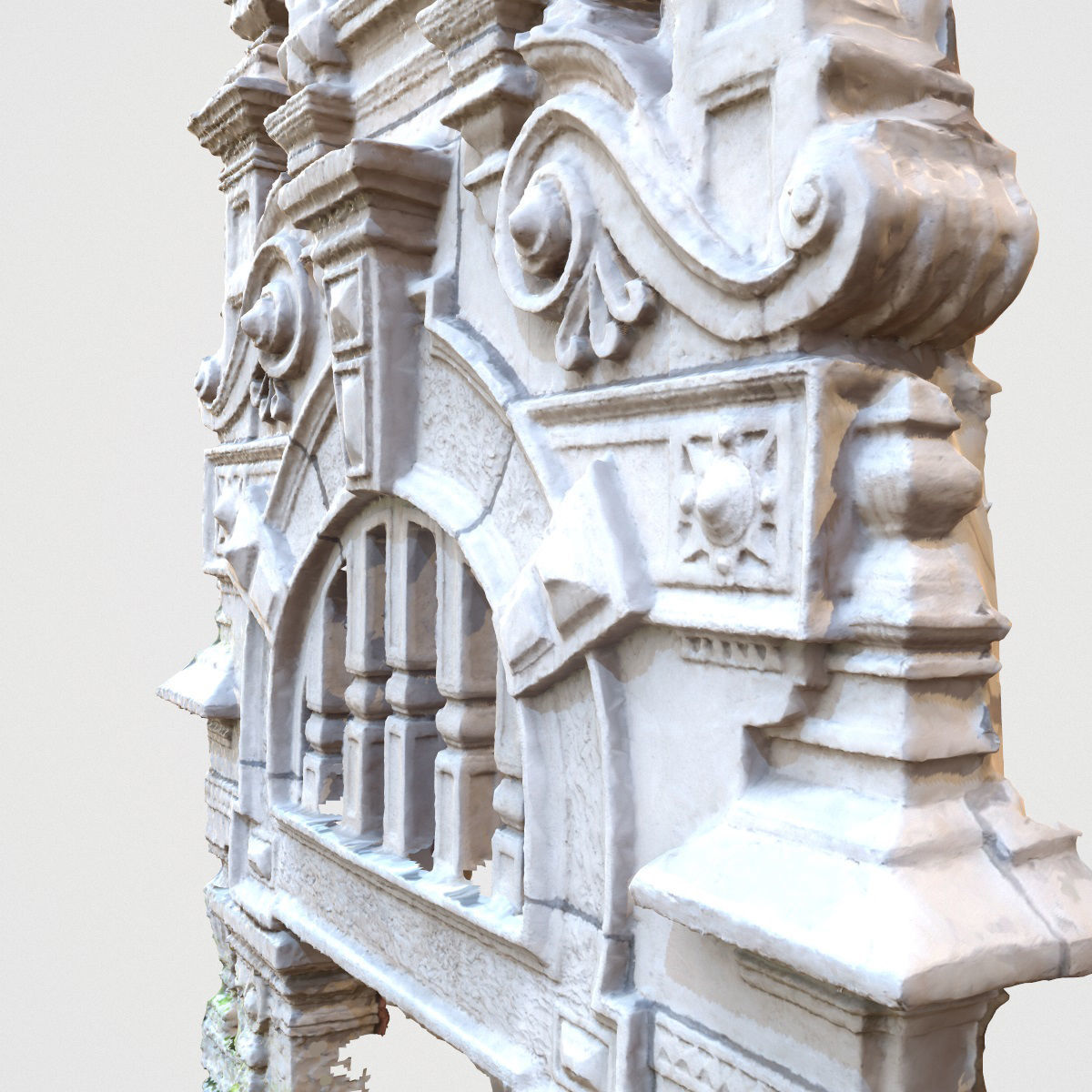 Design Architectural Door Head Low-poly 3D model_5