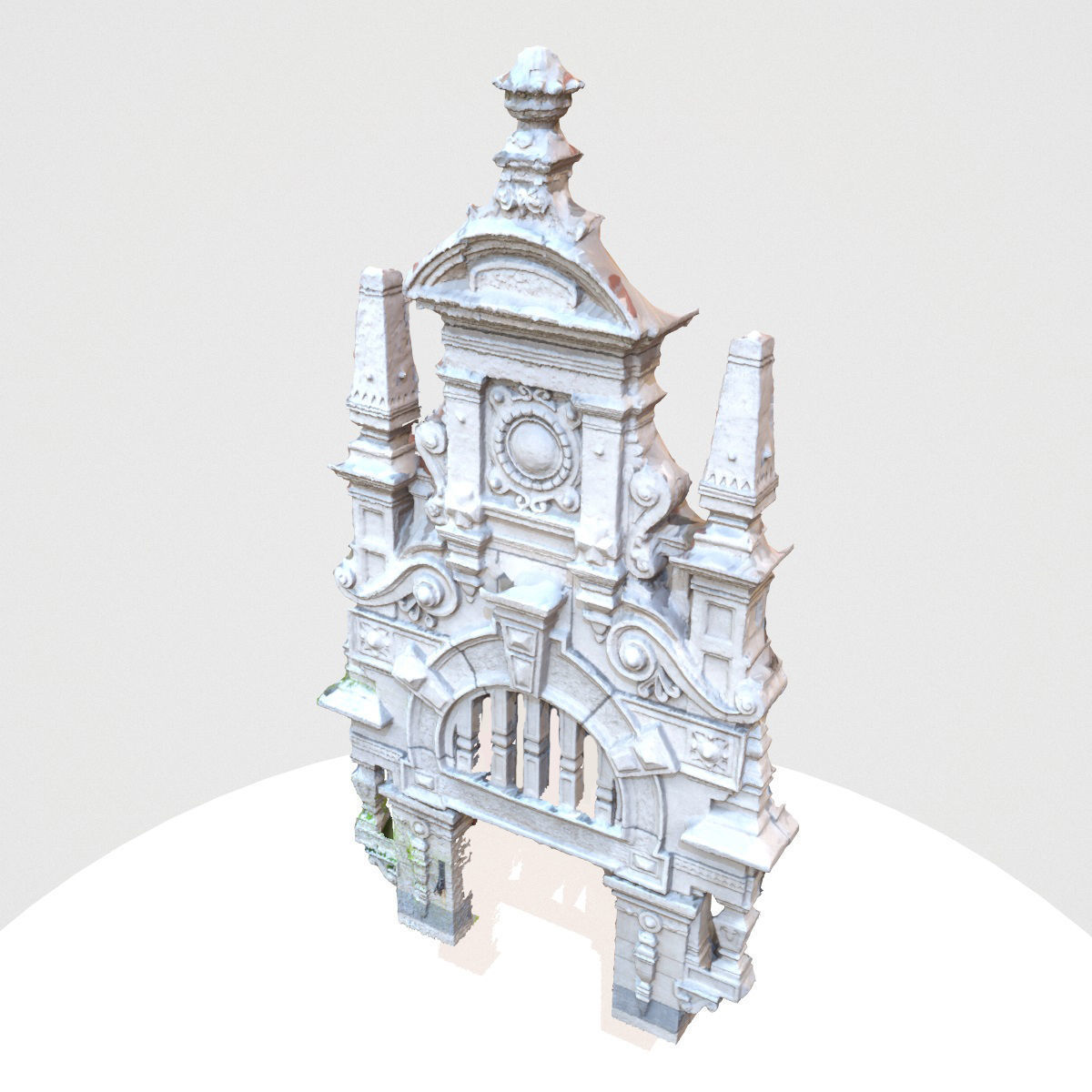 Design Architectural Door Head Low-poly 3D model_3