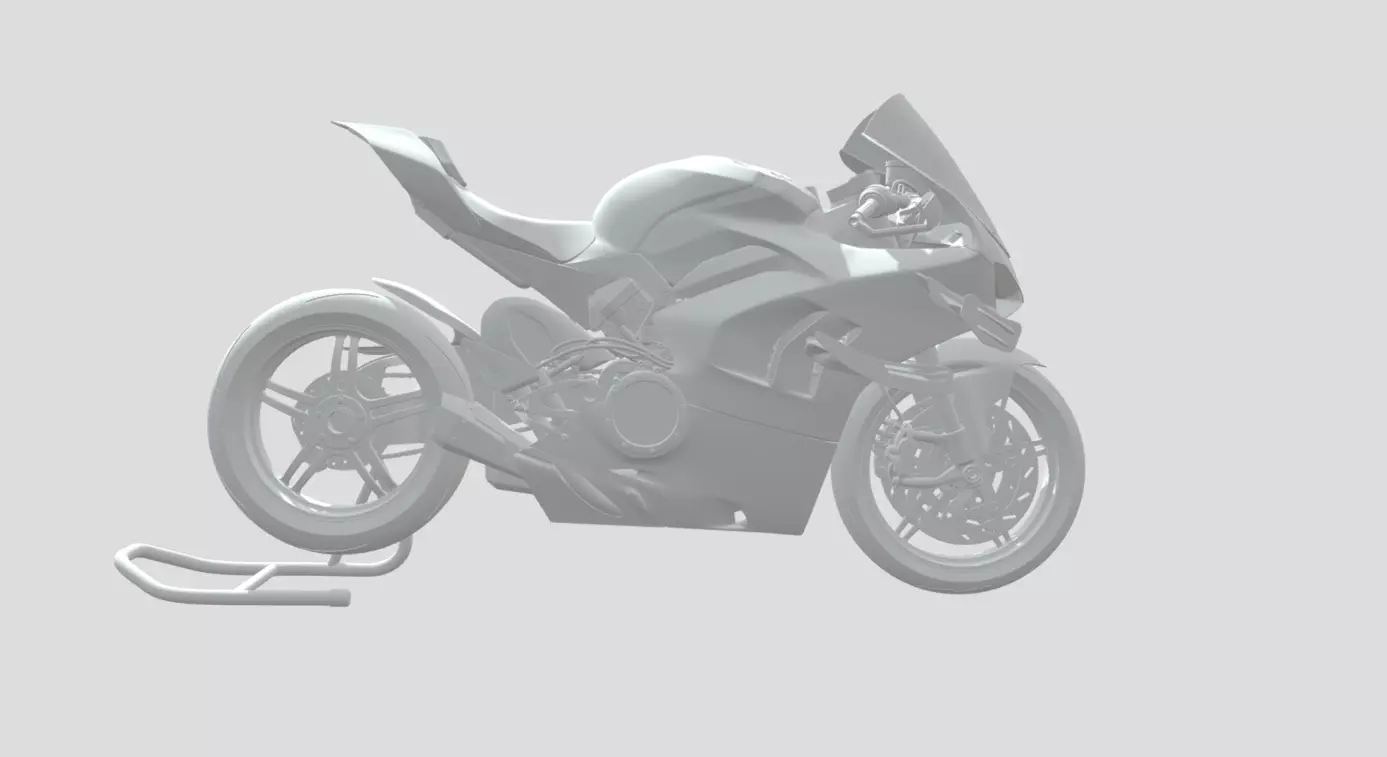 bike 3d model Low-poly 3D model_1