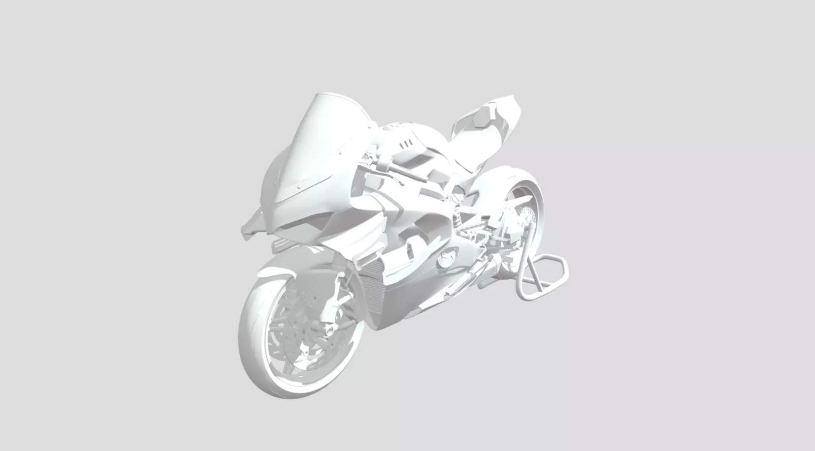 bike 3d model Low-poly 3D model_2