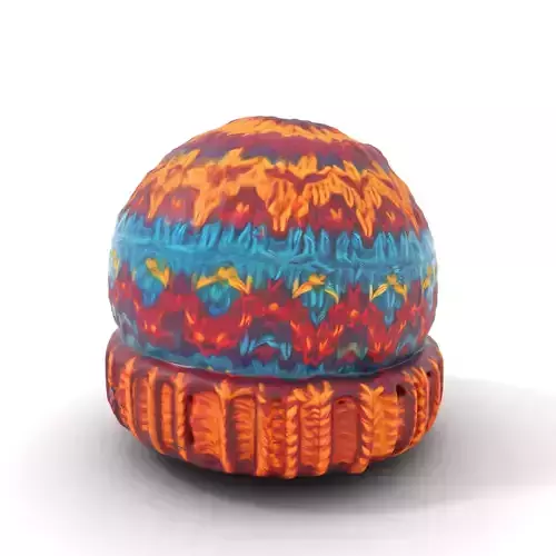 Vibrant Knit Beanie model pack