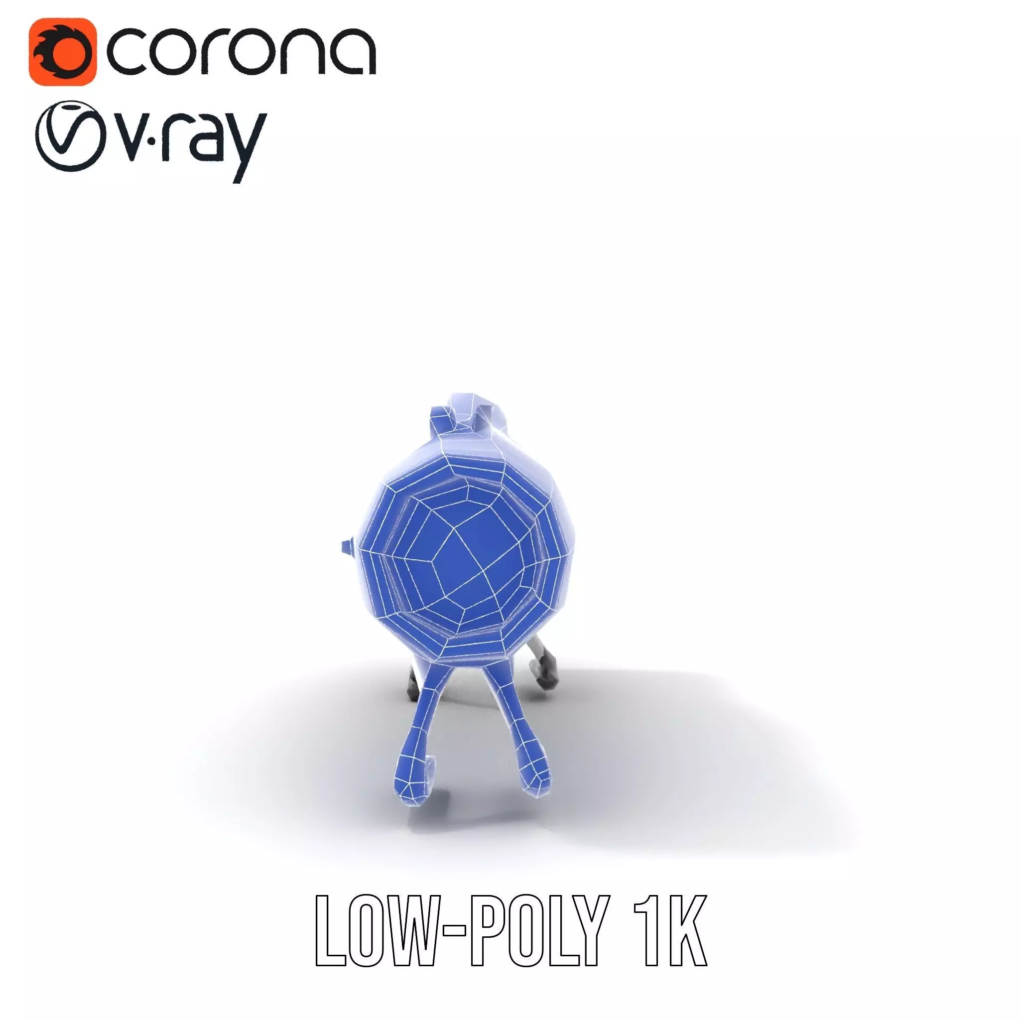 Sleek Silver Drone model pack Low-poly 3D model_17