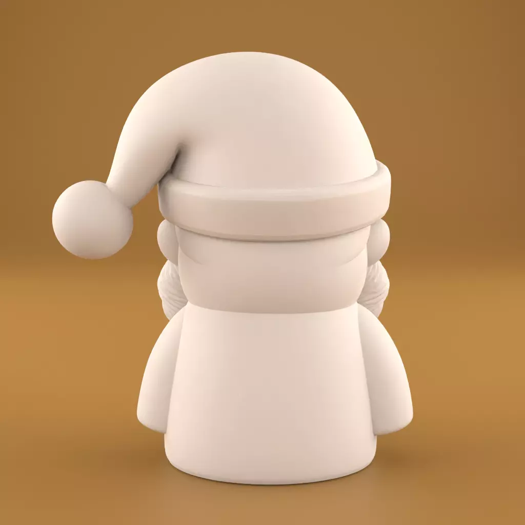 Cute Santa Claus 3D Print STL 3D print model_6