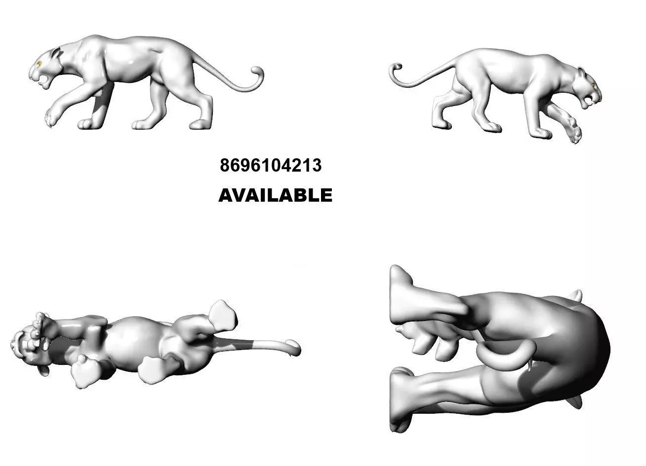 PANTHER  3D print model_2