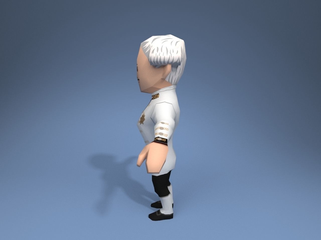 Medieval character baron 3 Low-poly 3D model_3