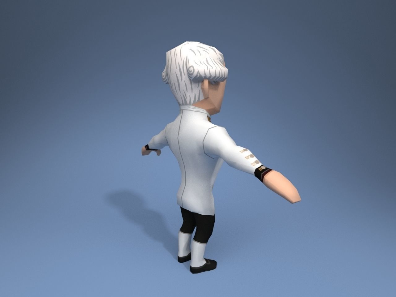 Medieval character baron 3 Low-poly 3D model_6