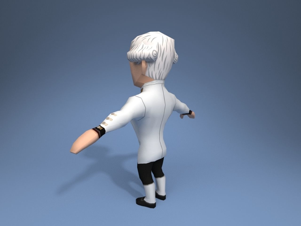 Medieval character baron 3 Low-poly 3D model_4