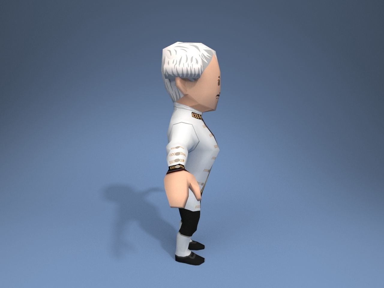 Medieval character baron 3 Low-poly 3D model_7