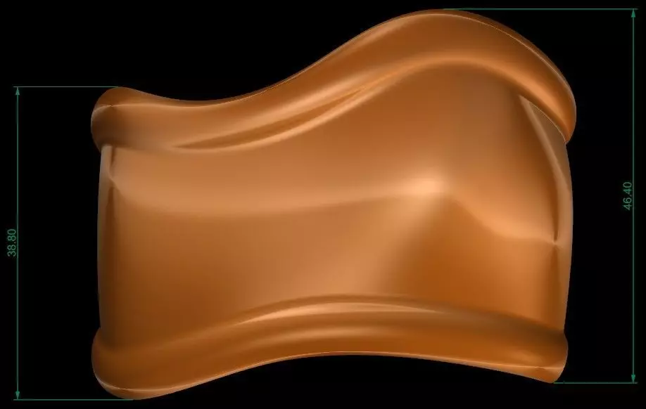 Bone Bracelet Size 21 3D print model_18