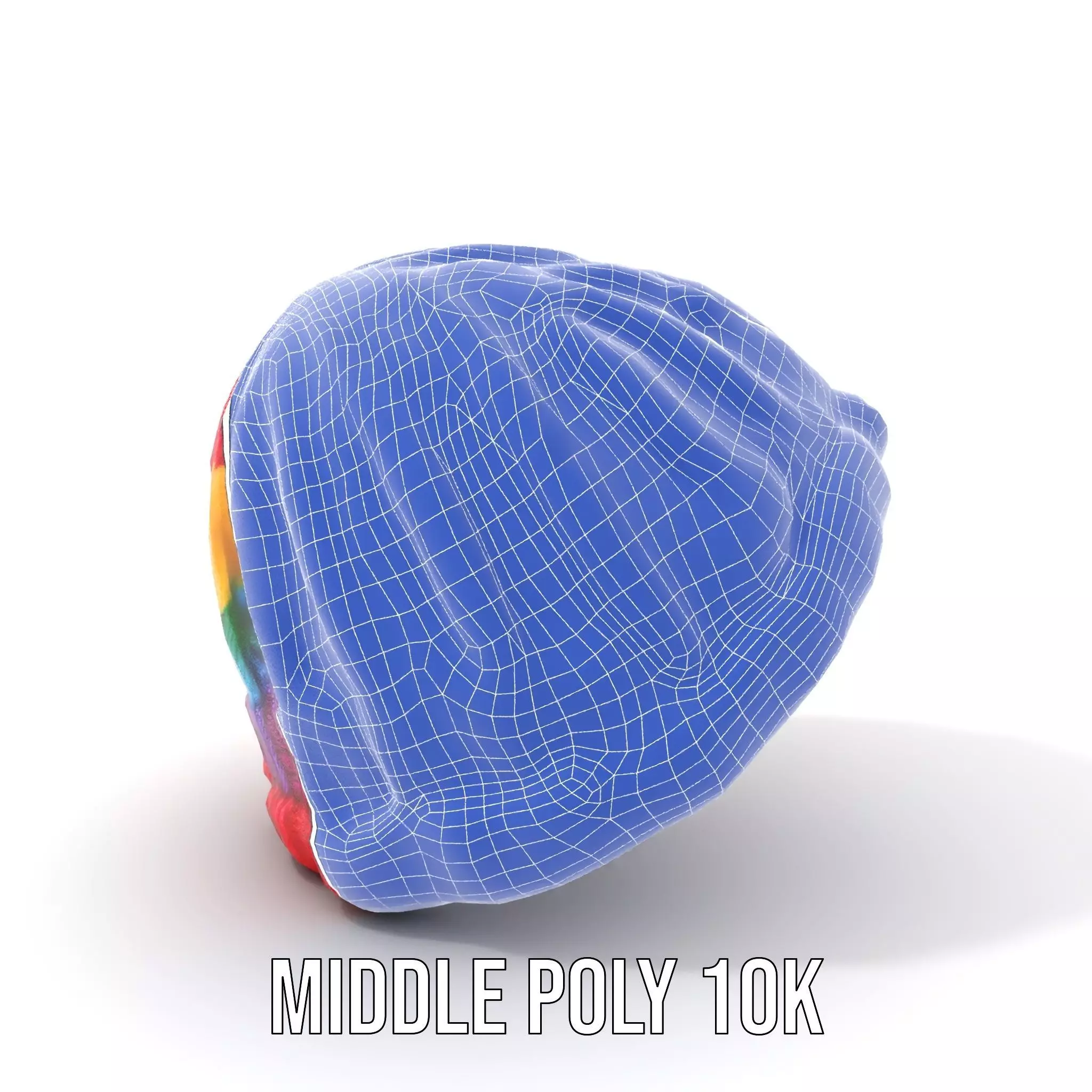 Rainbow Knit Beanie model pack Low-poly 3D model_26