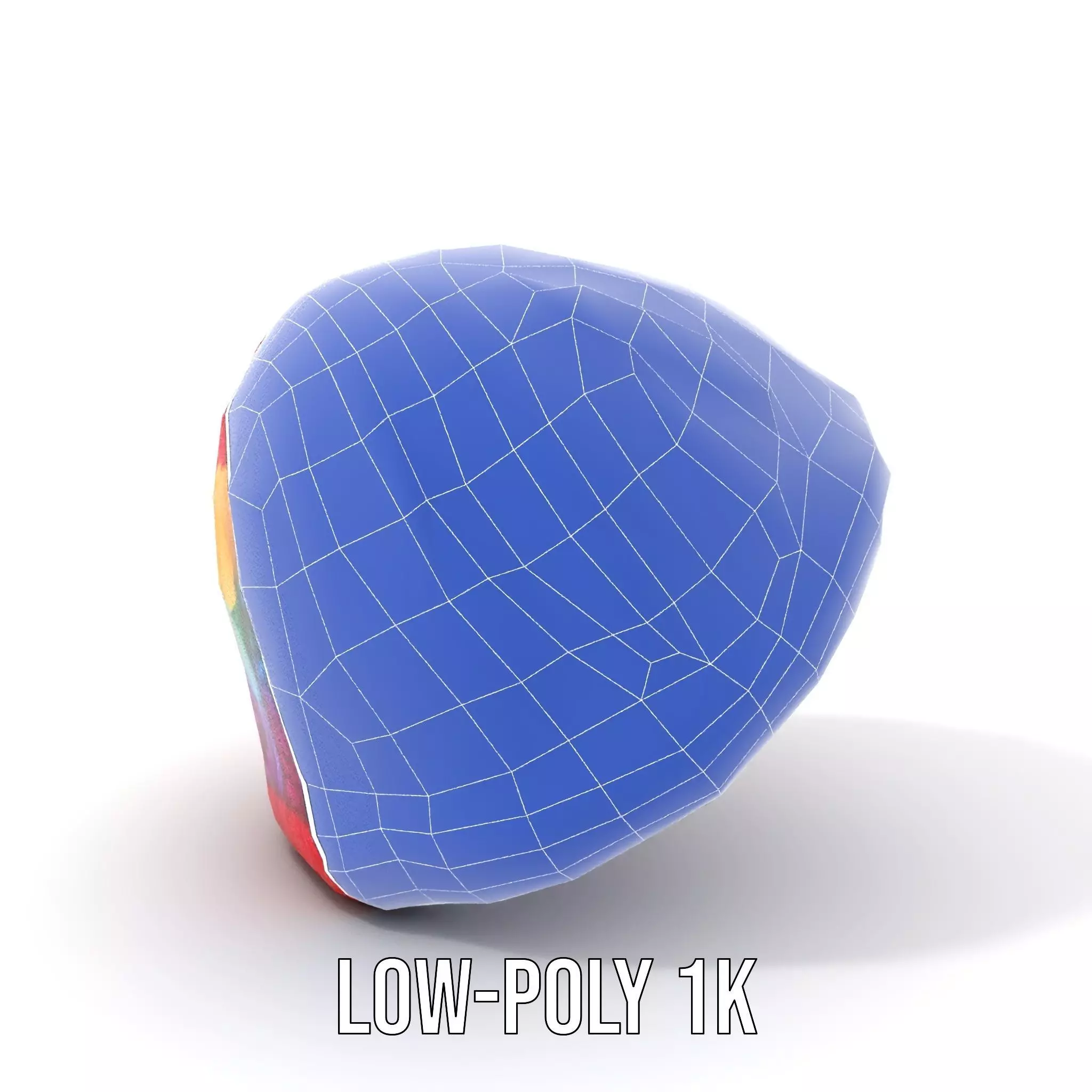 Rainbow Knit Beanie model pack Low-poly 3D model_9