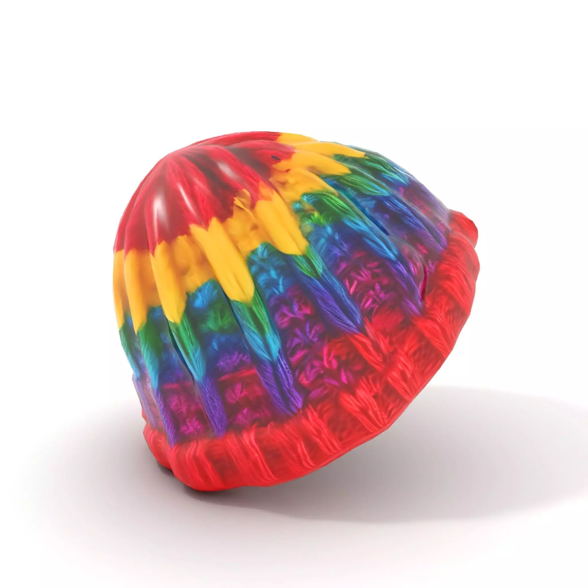 Rainbow Knit Beanie model pack Low-poly 3D model_6