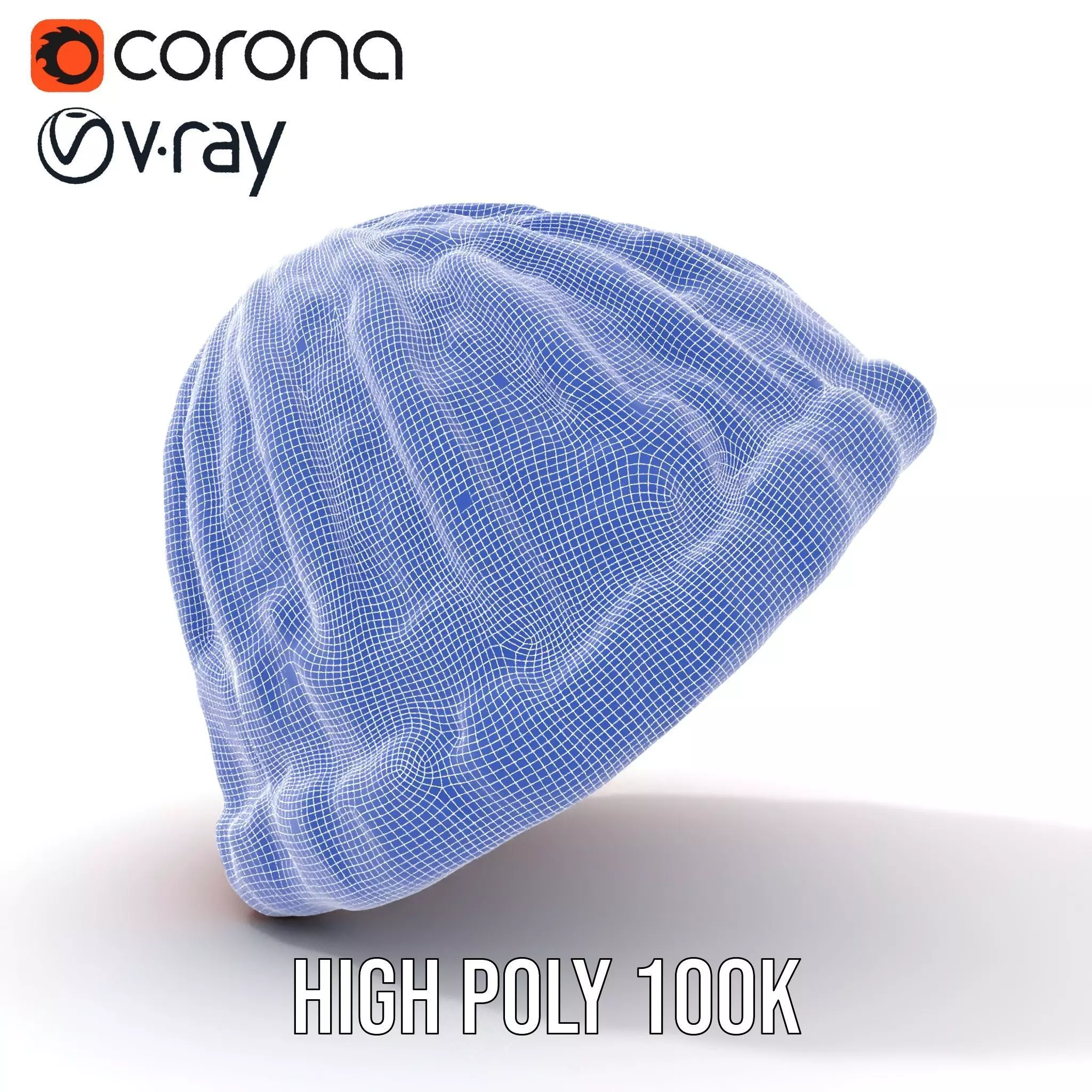 Rainbow Knit Beanie model pack Low-poly 3D model_25