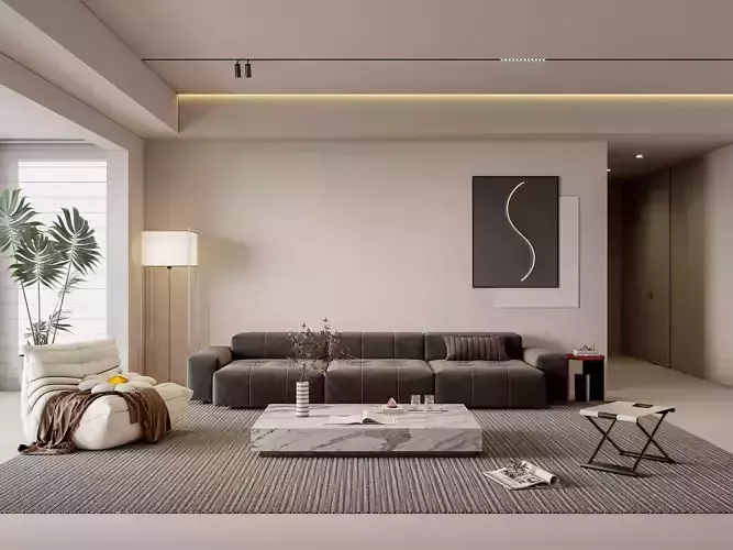 Minimalist Modern Living Room 122