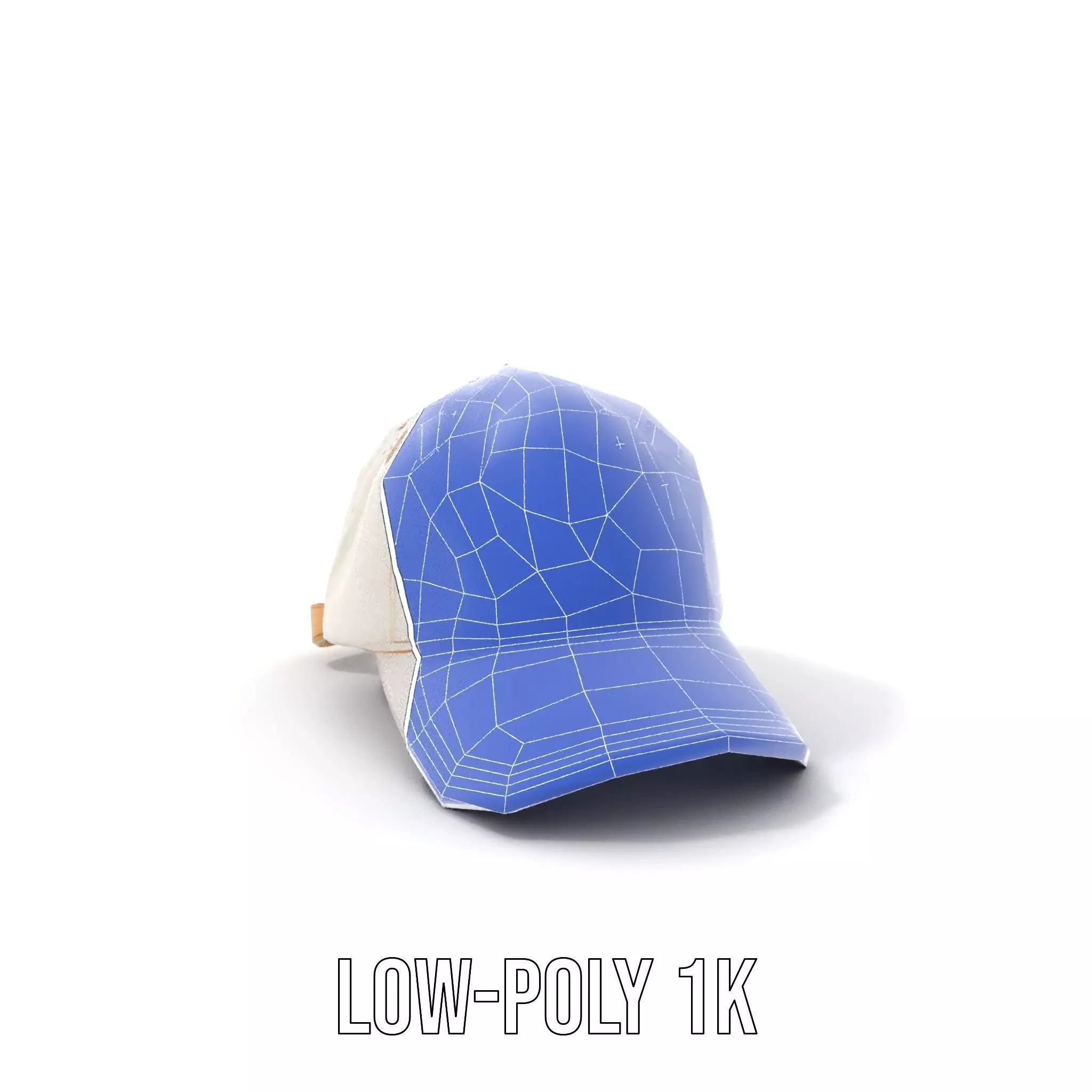 Cream Feather Cap model pack Low-poly 3D model_14