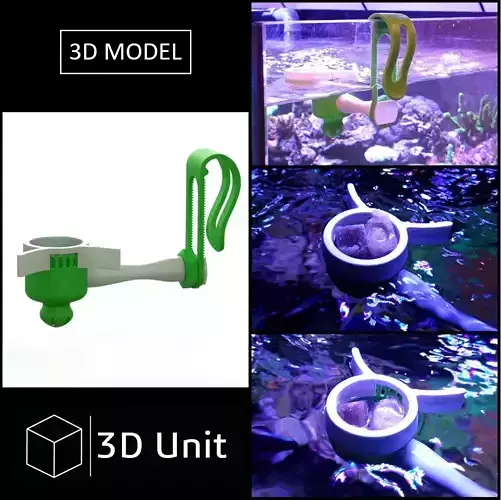 Special fish feeder 3D print model