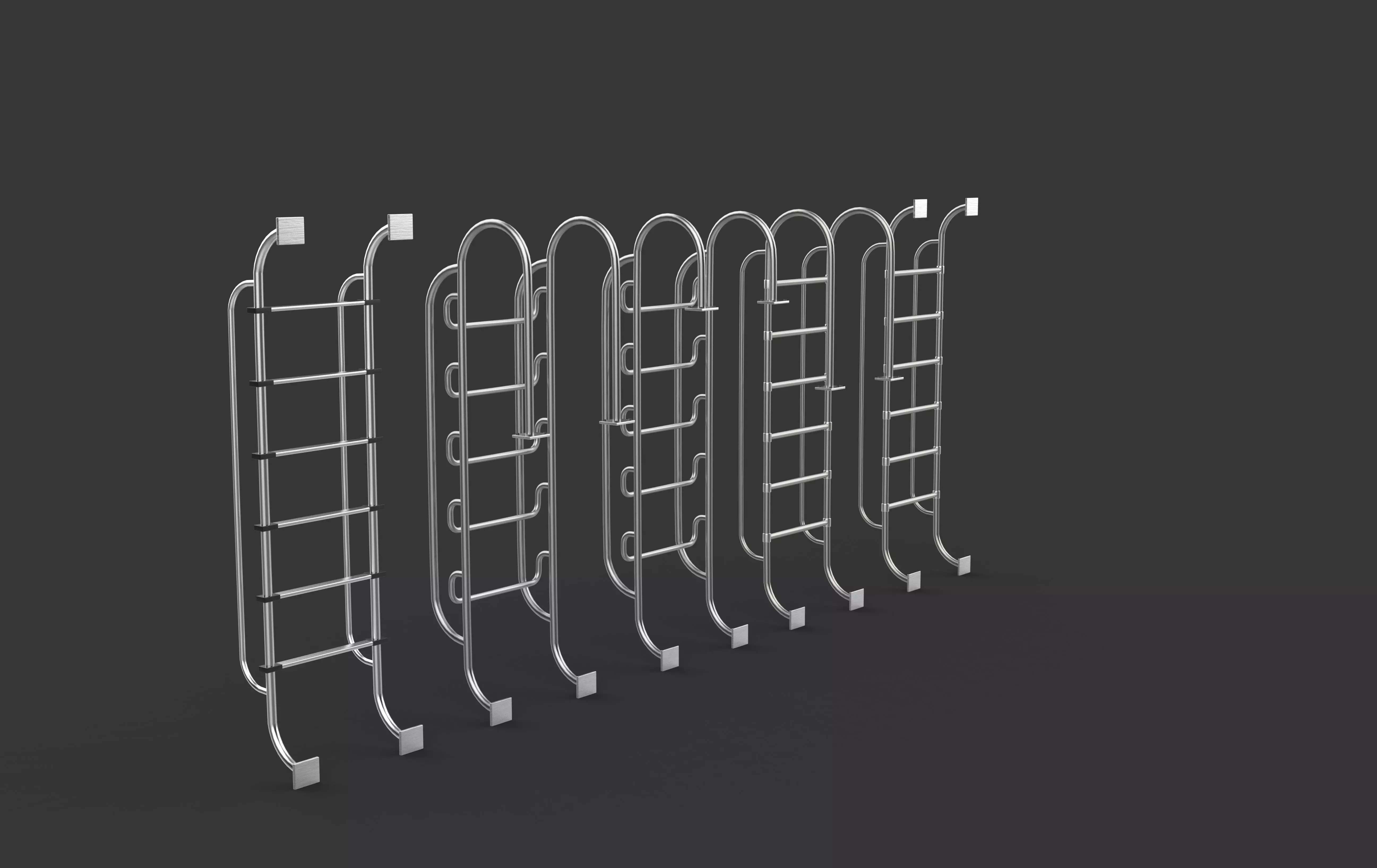 Pool Ladder 3D model_13