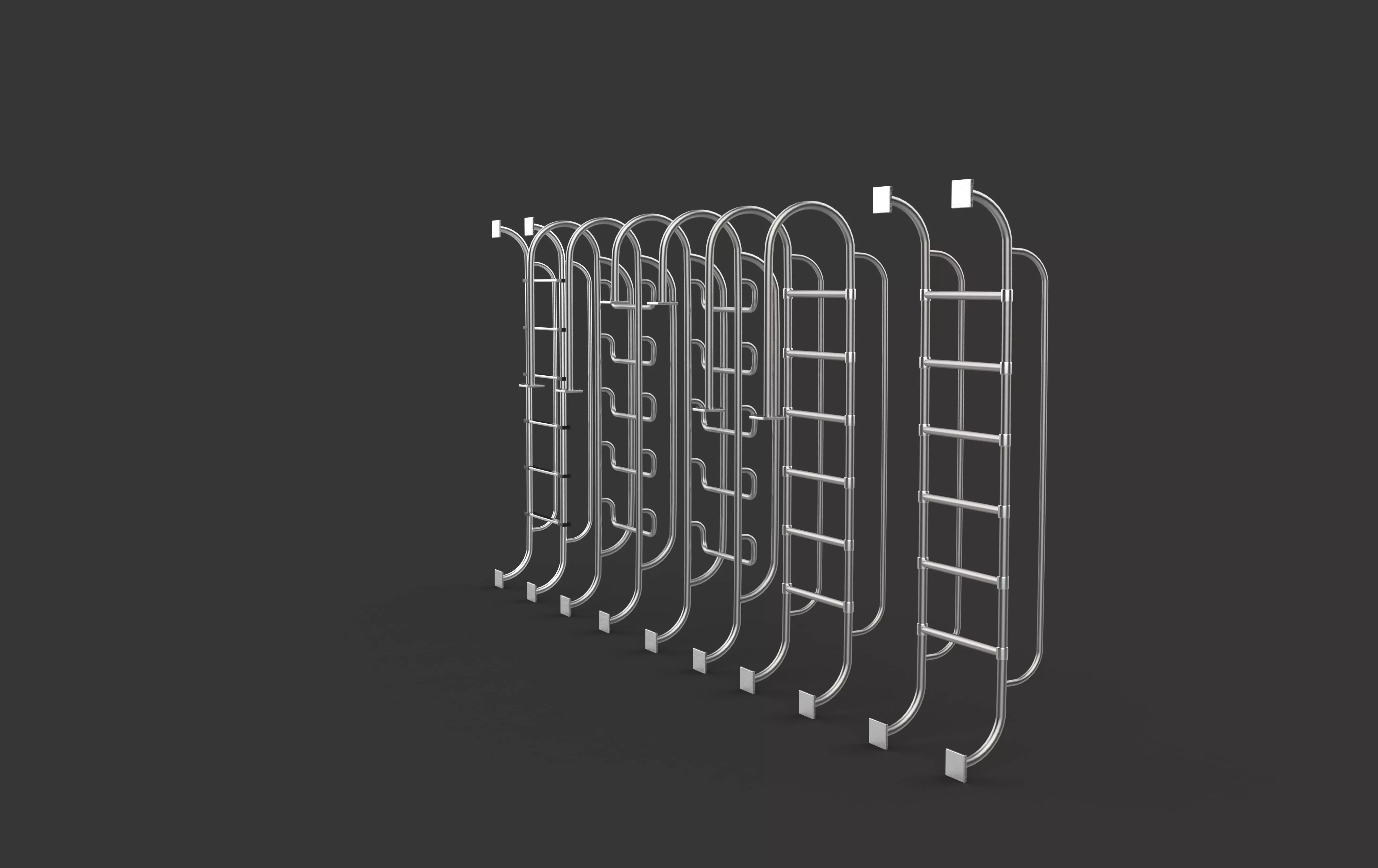 Pool Ladder 3D model_12