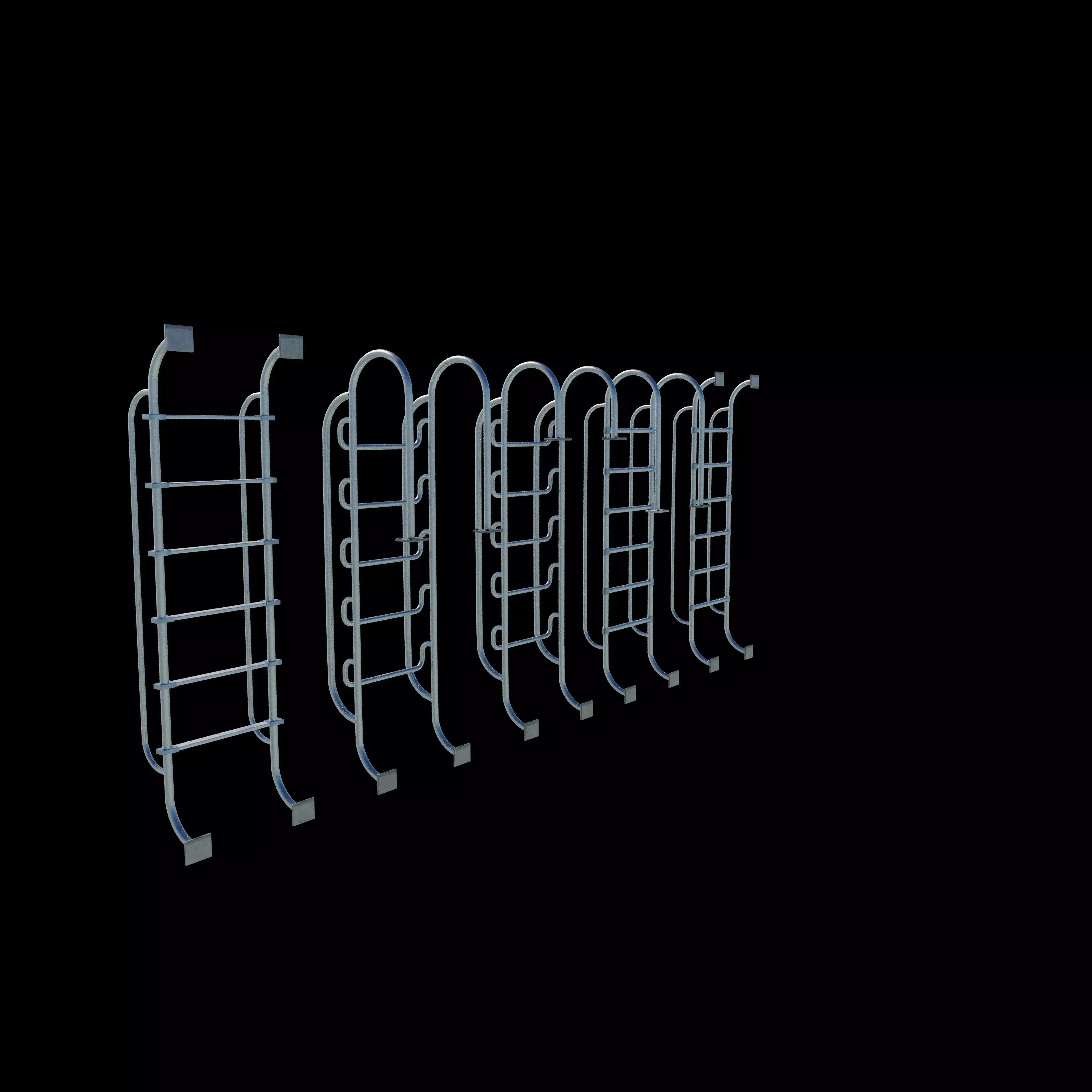 Pool Ladder 3D model_5