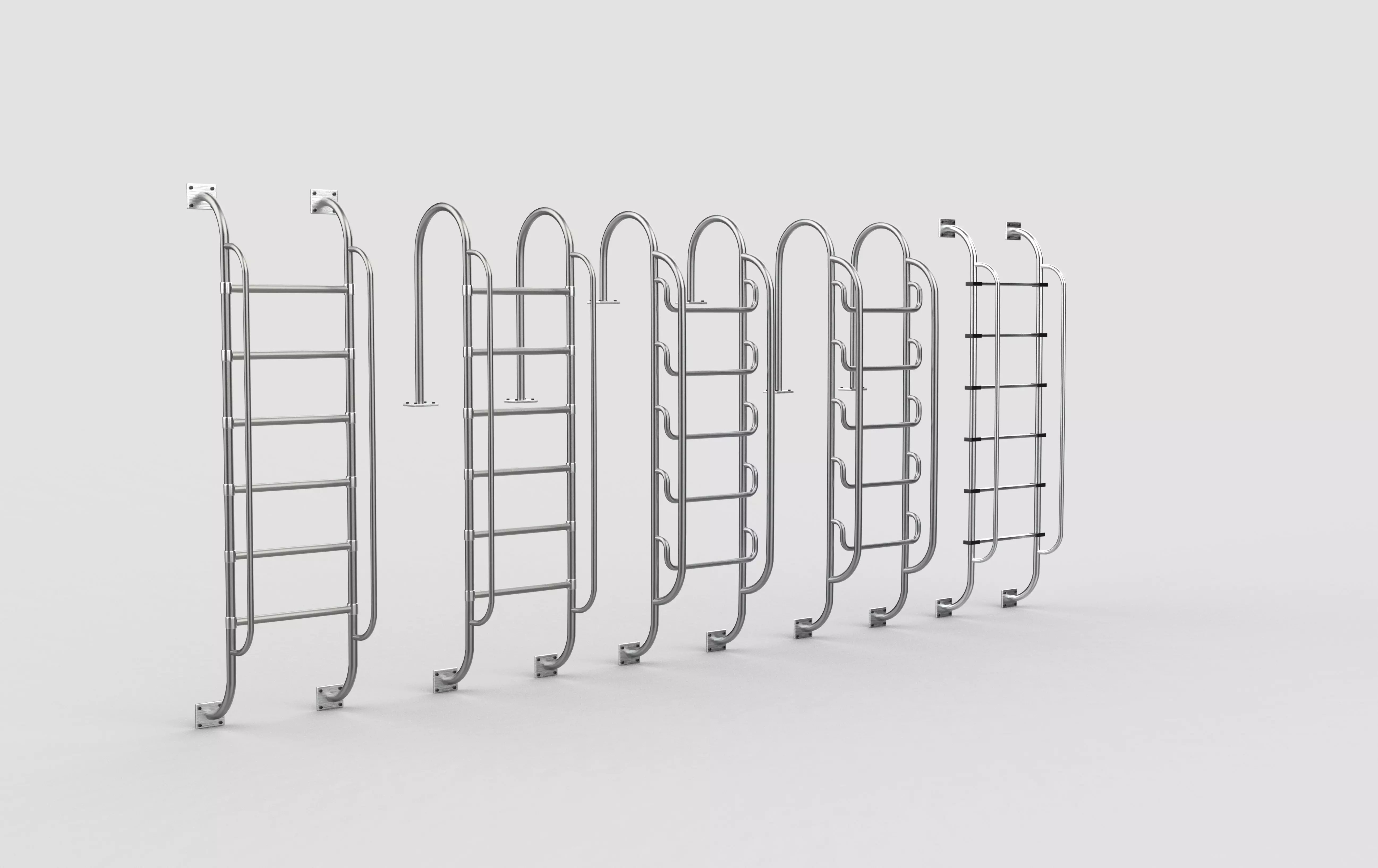 Pool Ladder 3D model_18