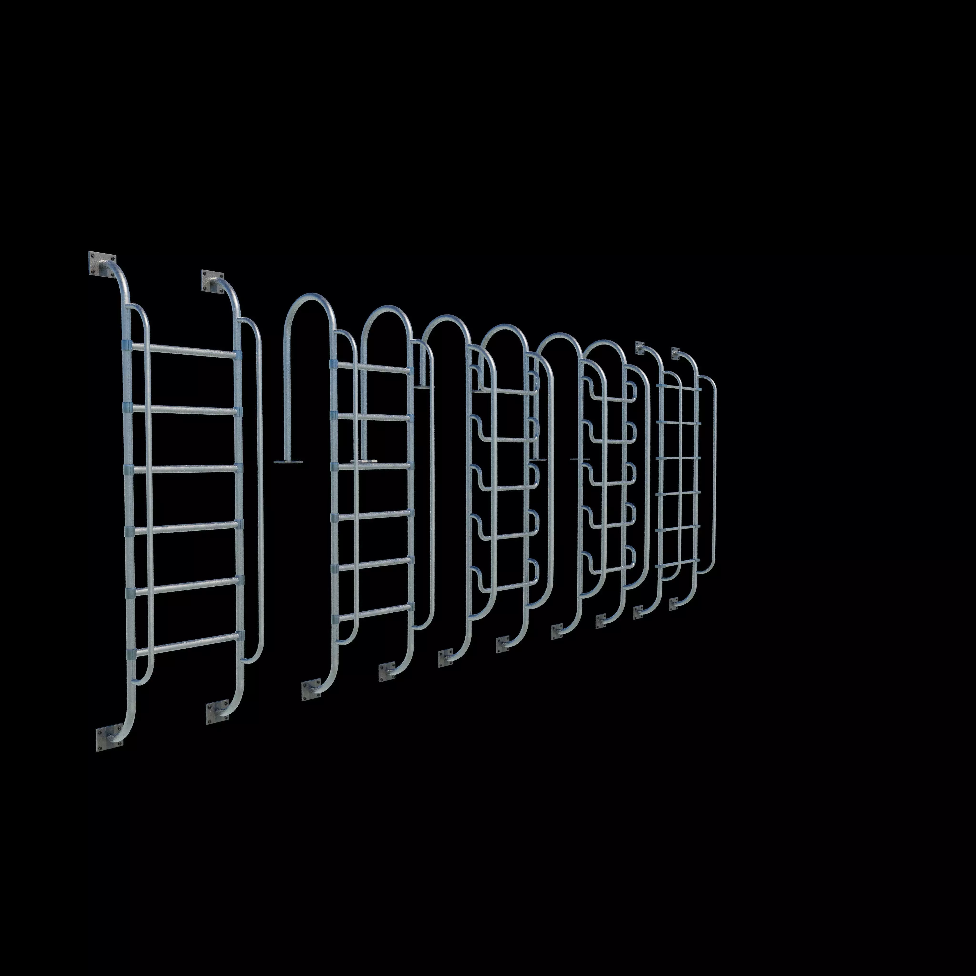 Pool Ladder 3D model_3