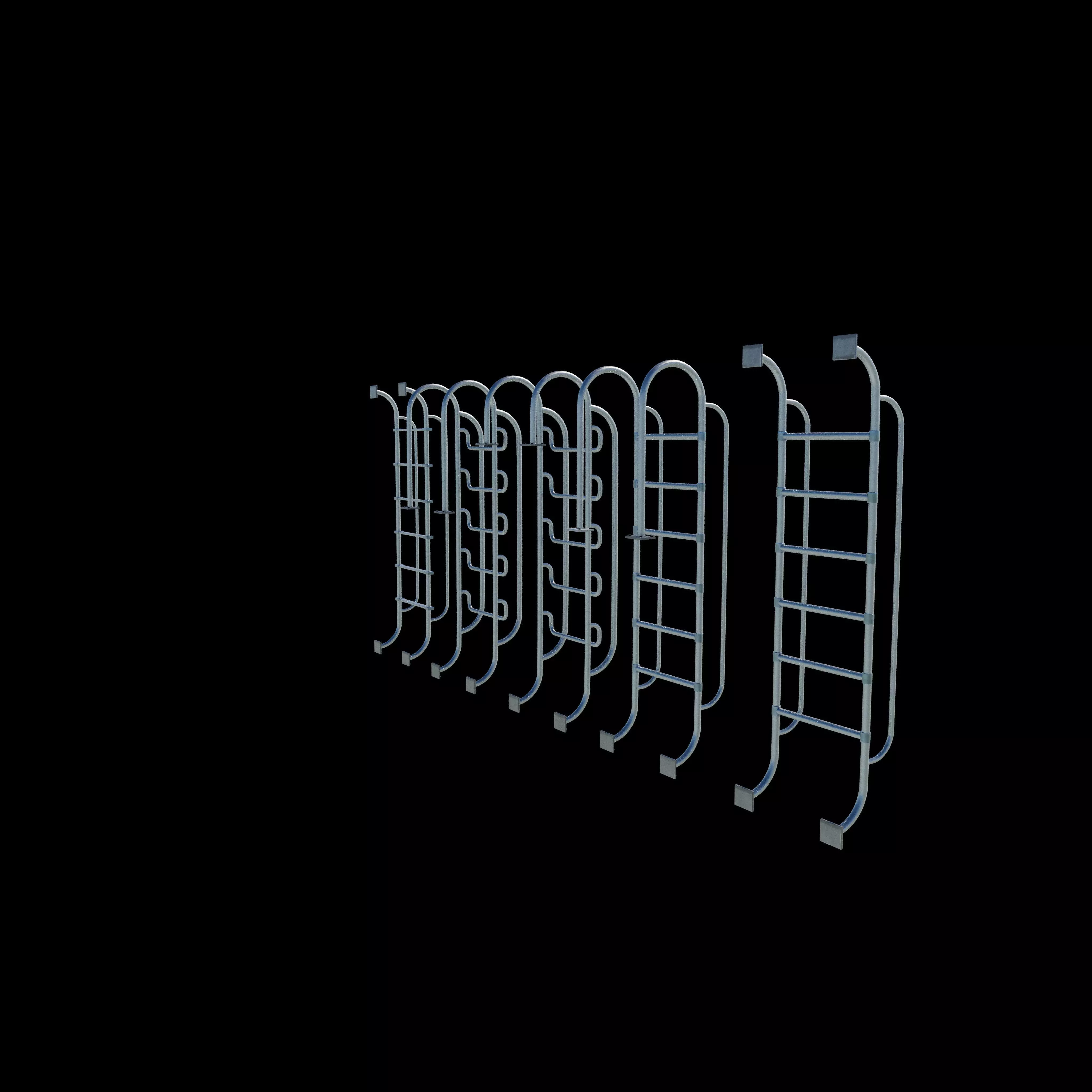 Pool Ladder 3D model_4