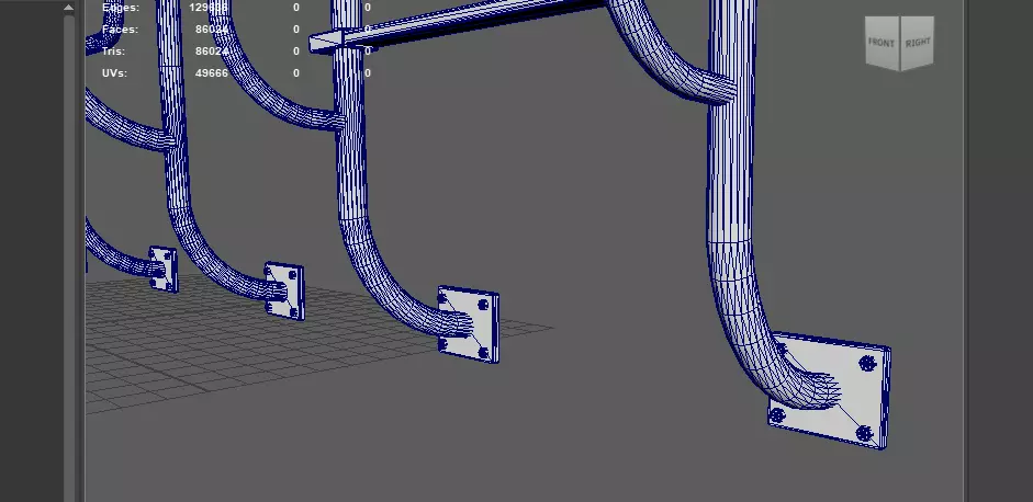 Pool Ladder 3D model_16